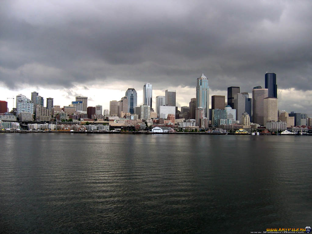 города, сиэтл, сша