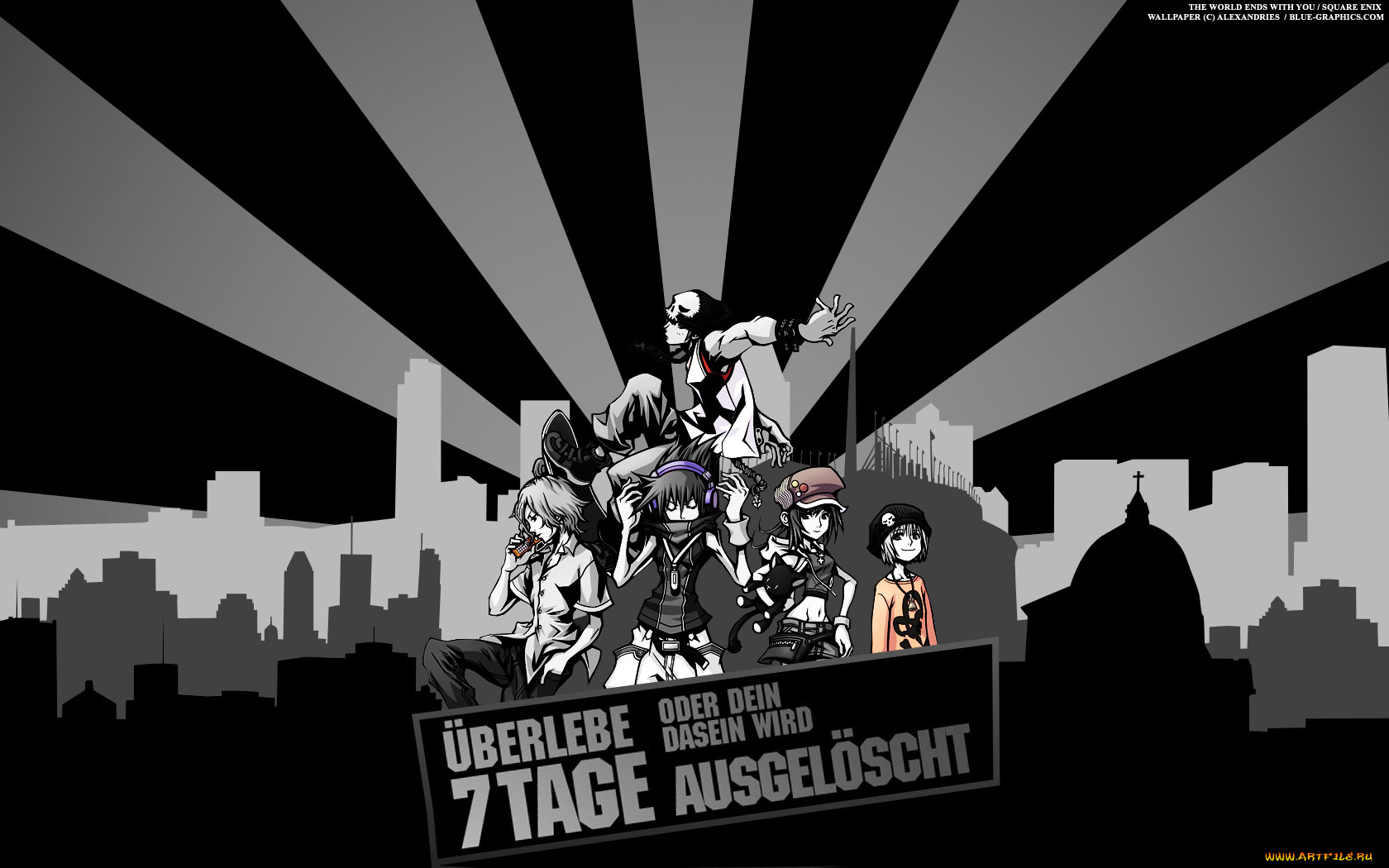 аниме, the, world, ends, with, you