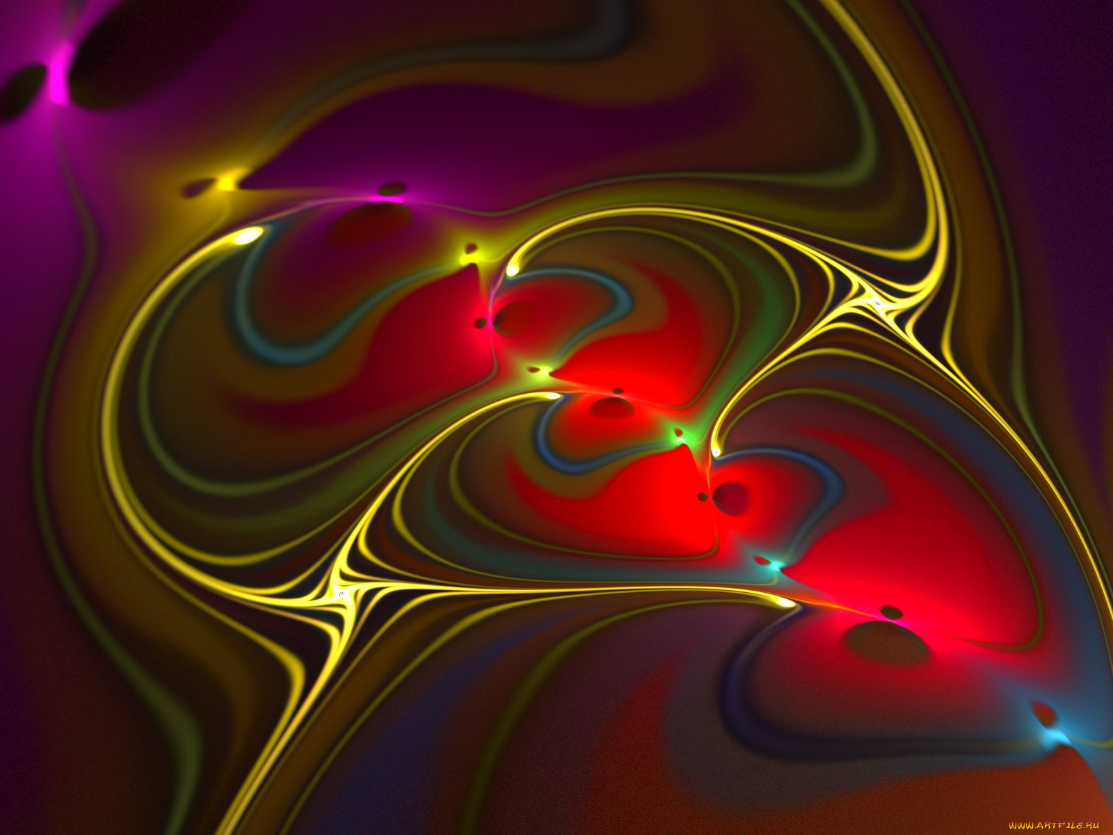 3д, графика, fractal, фракталы, фон, цвета, узор