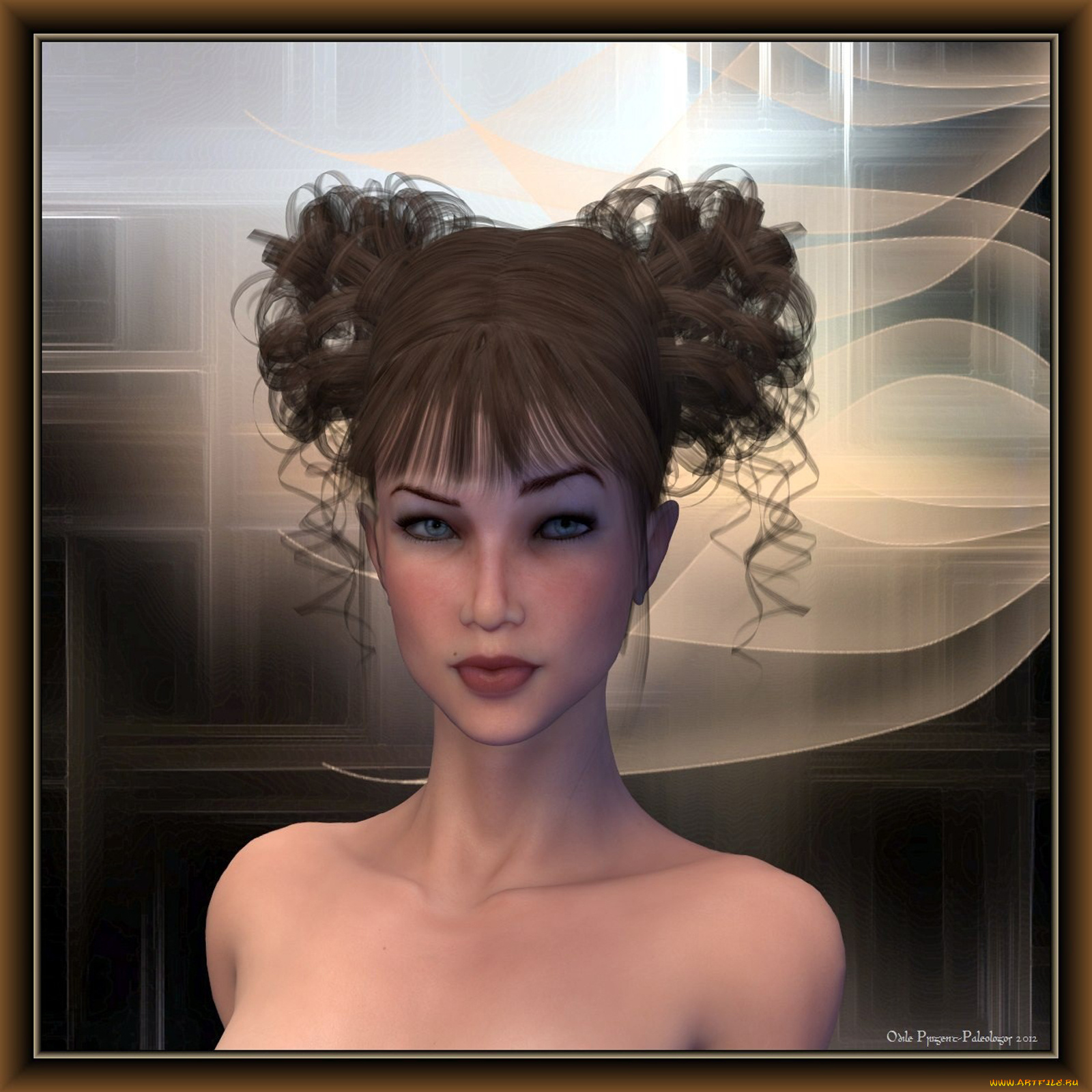 3д, графика, portraits, портрет, глаза, девушка