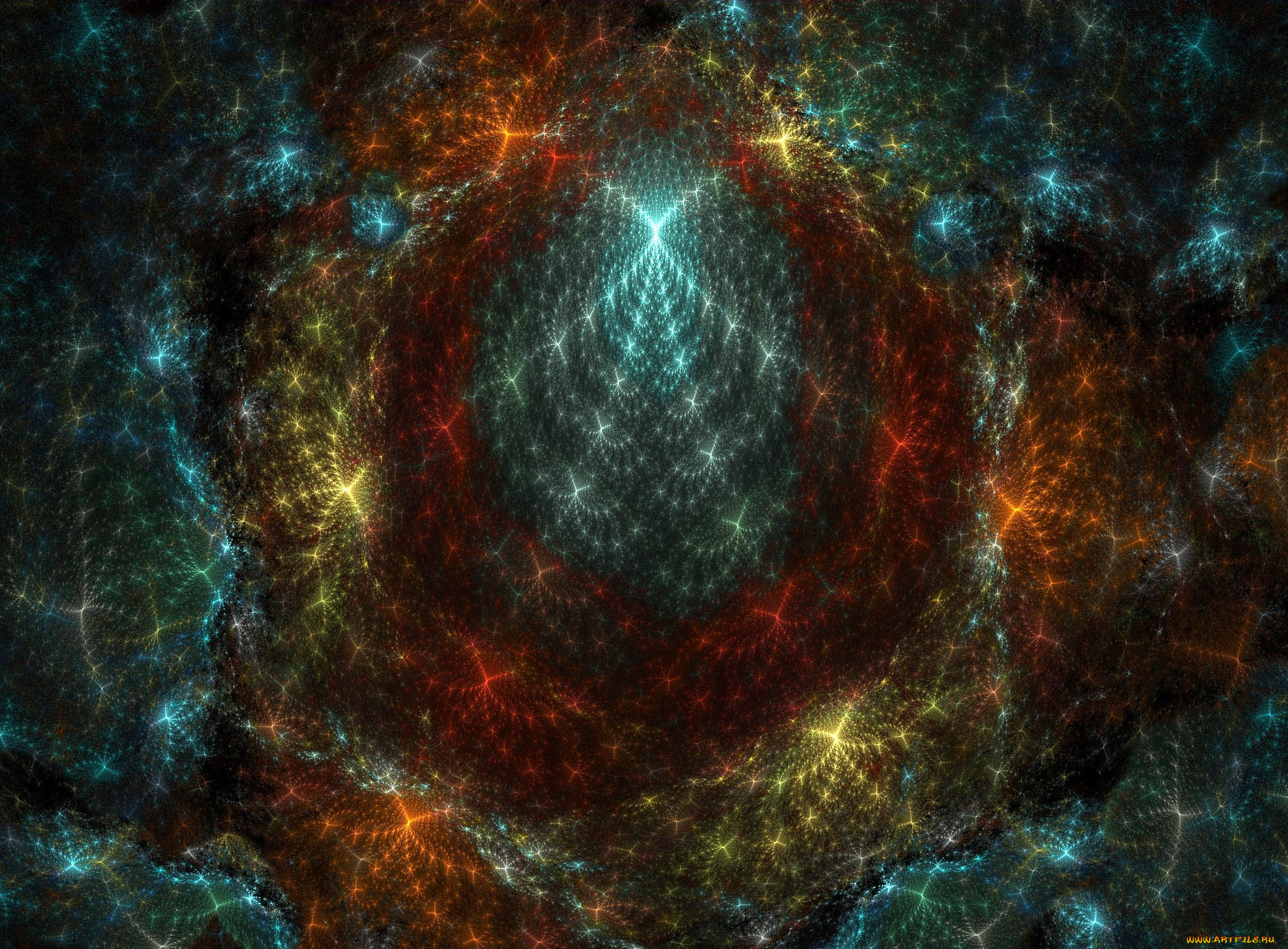 3д, графика, fractal, фракталы, узор, цвета, фон