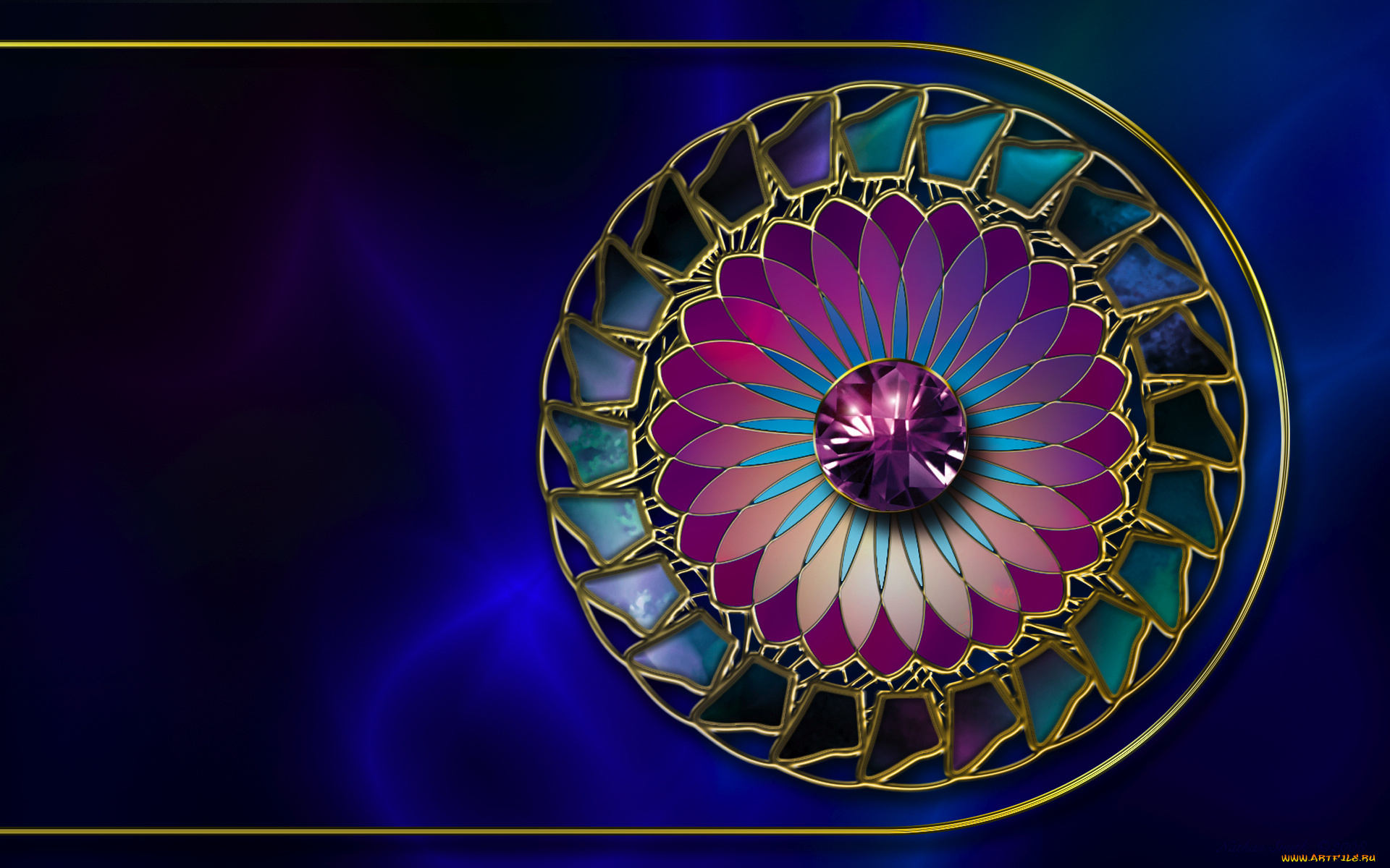 3д, графика, fractal, фракталы, узор, цвета, фон