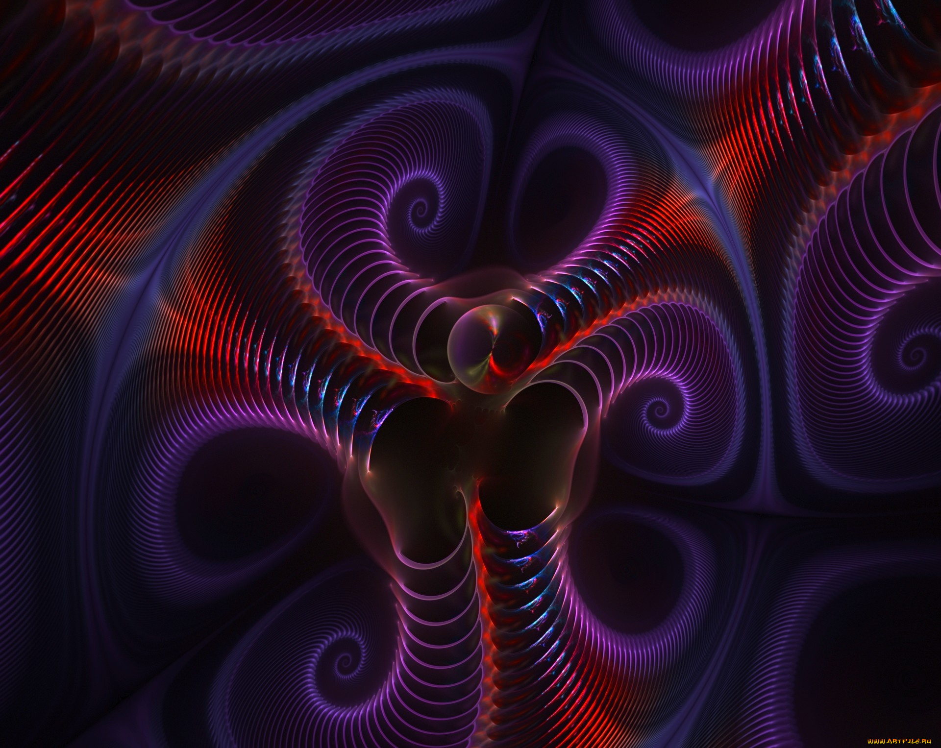 3д, графика, fractal, фракталы, узор, цвета, фон