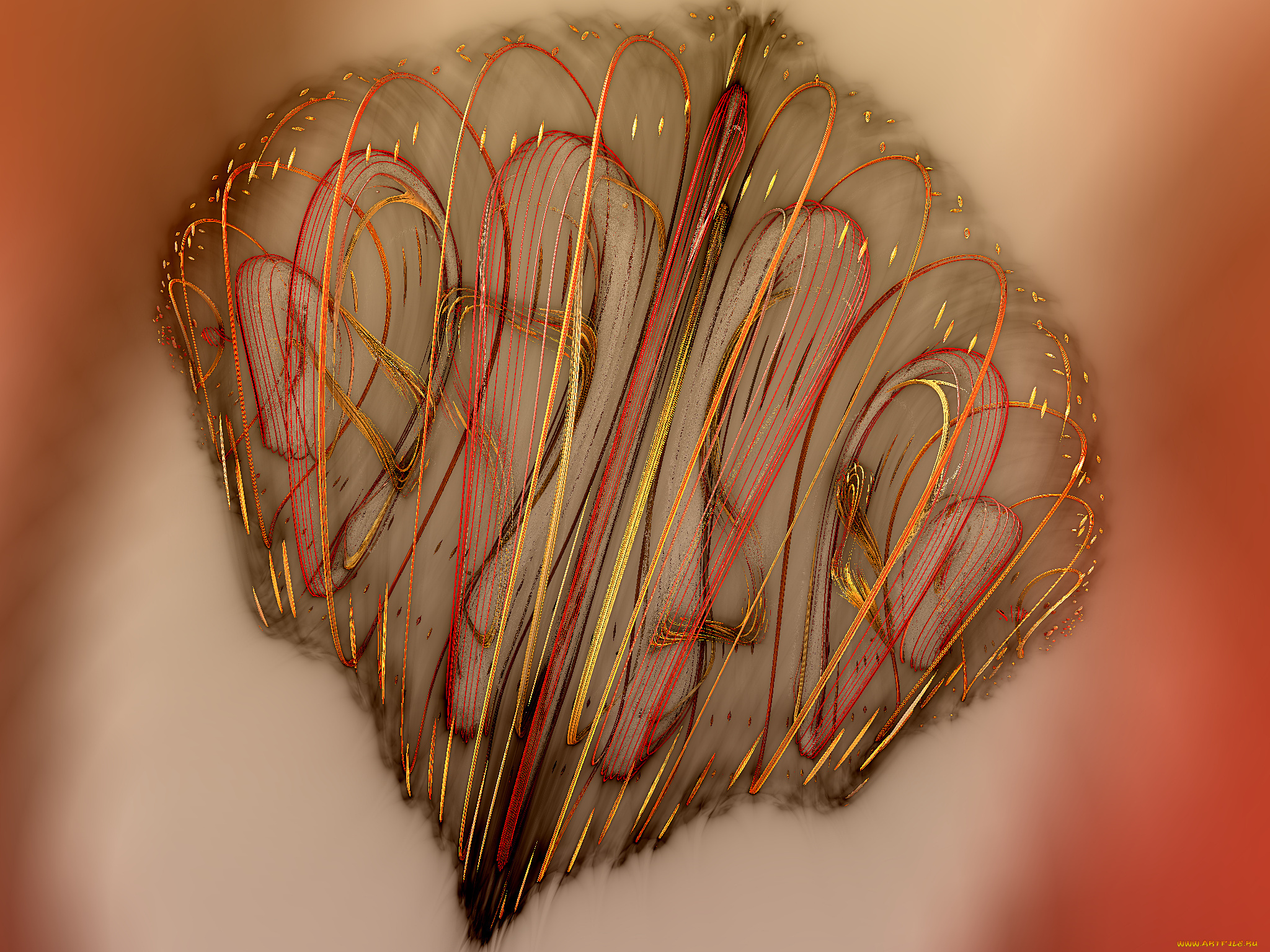 3д, графика, fractal, фракталы, цвета, узор, фрактал