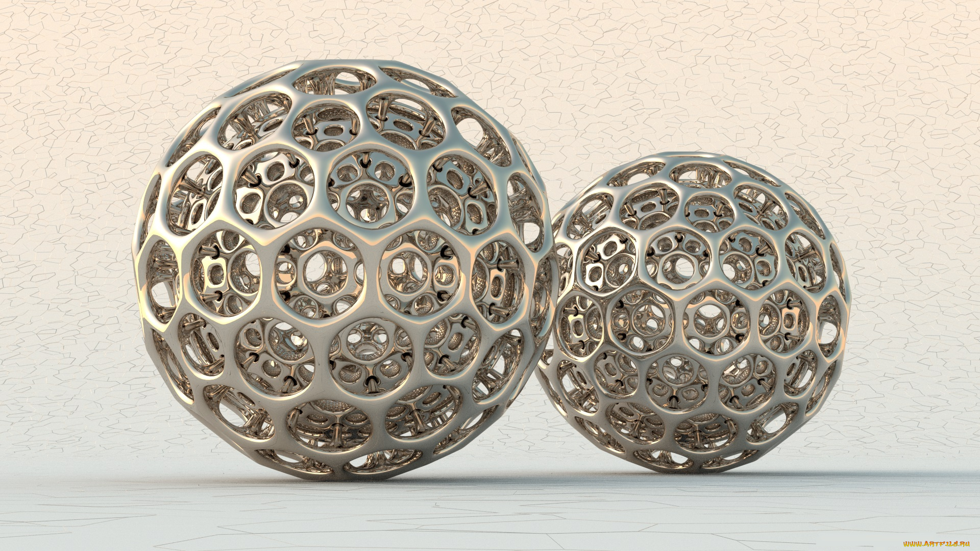 3д, графика, шары