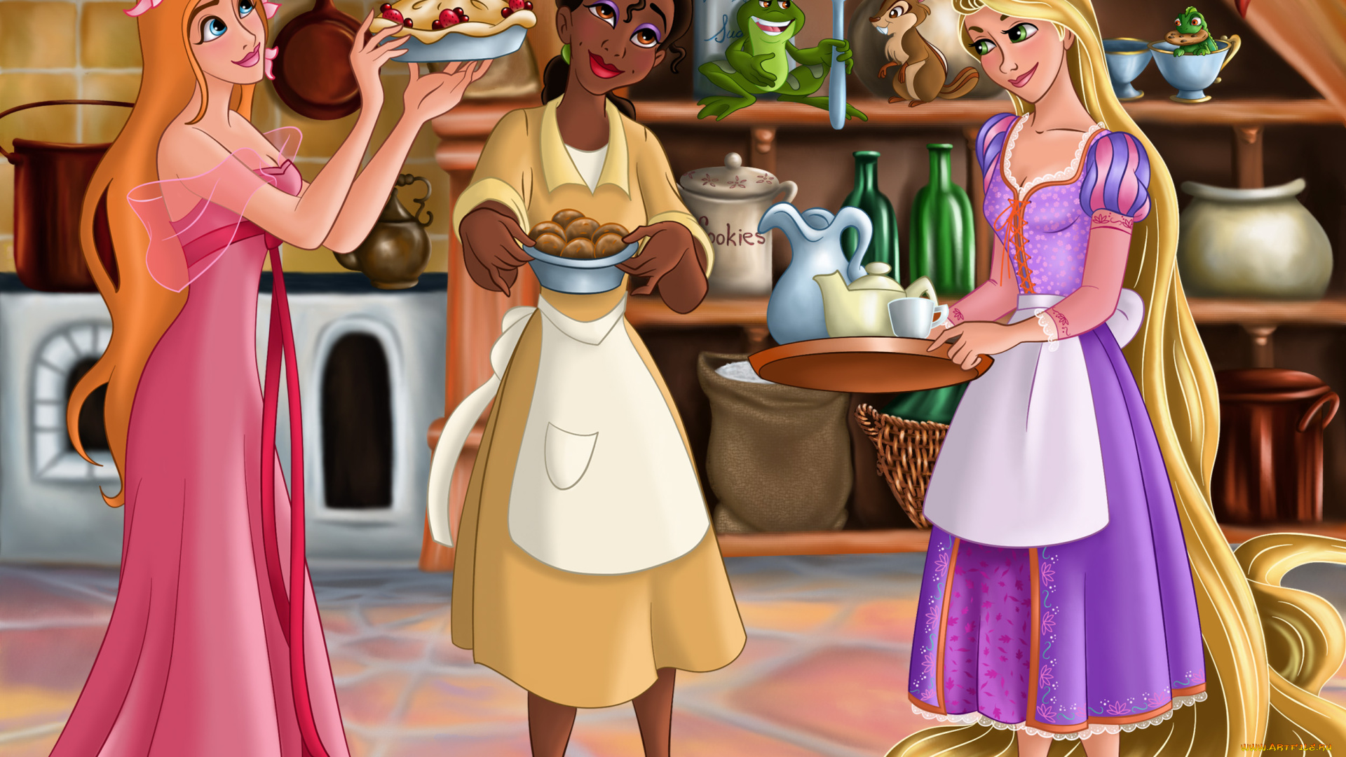 мультфильмы, disney`s, princess, девушки