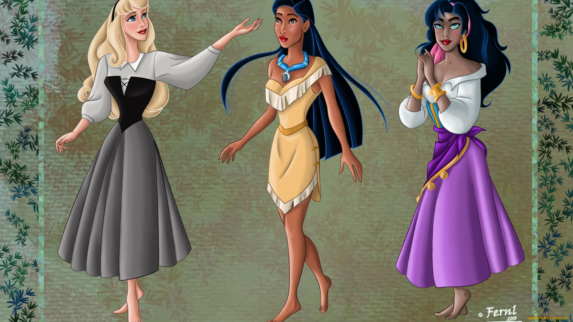 мультфильмы, disney`s, princess, девушки