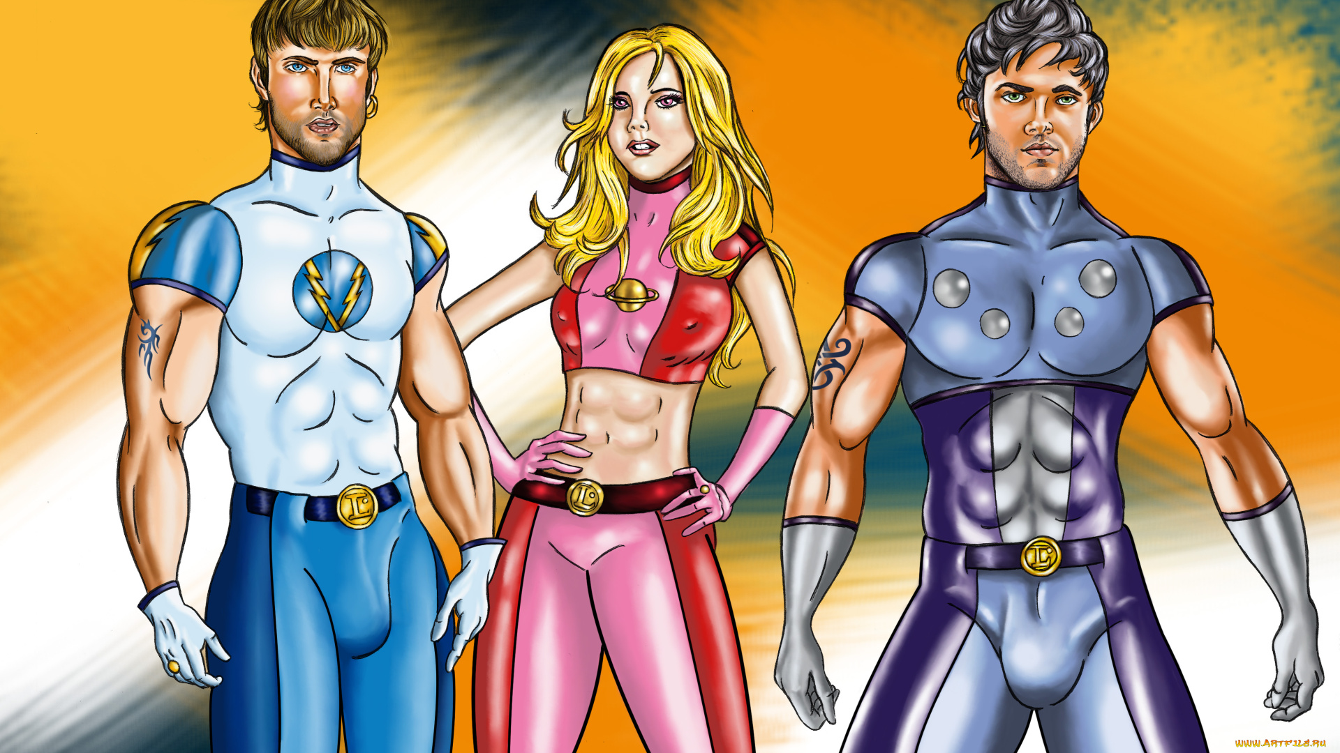 мультфильмы, unknown, разное, девушка, парни