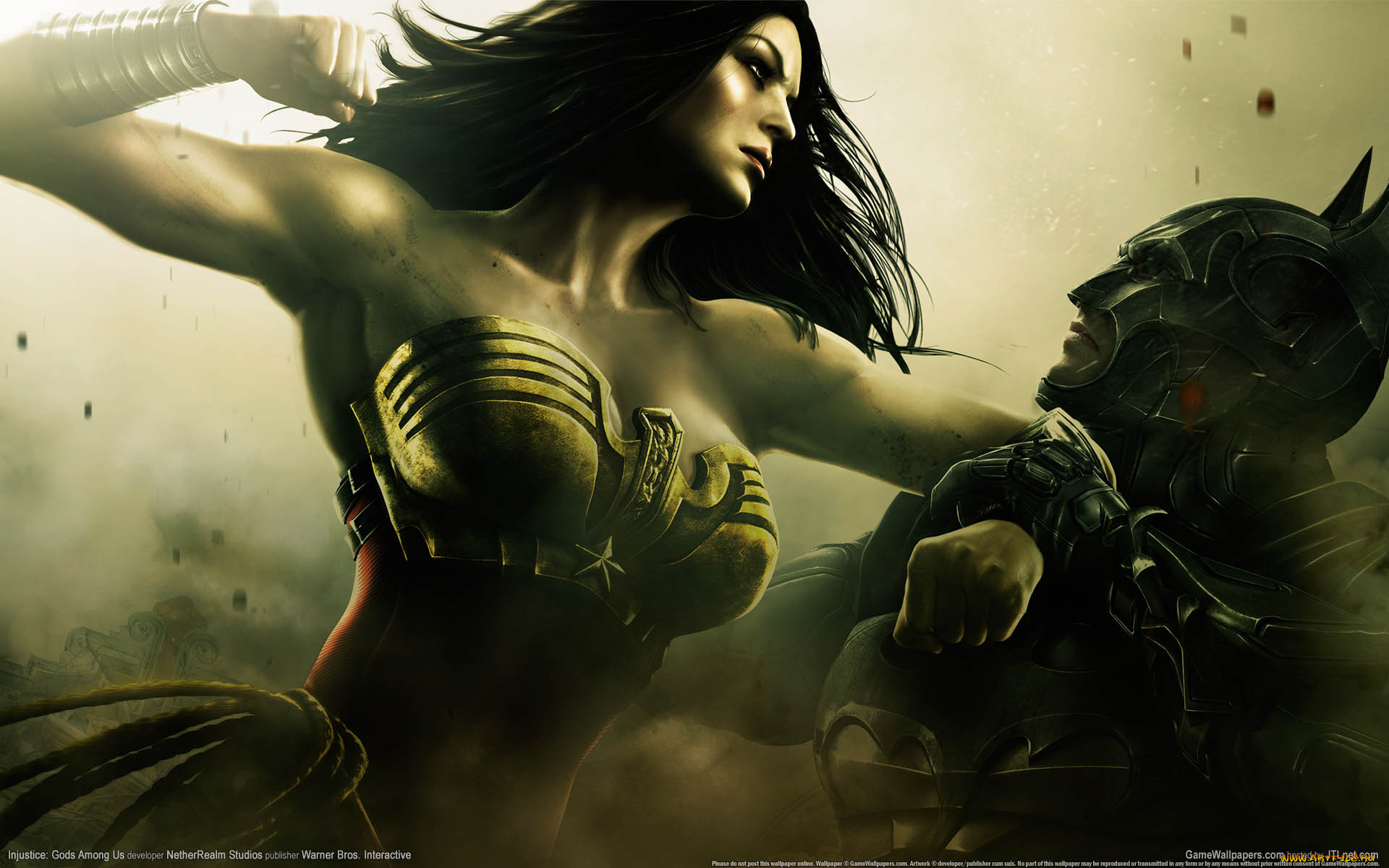 injustice, gods, among, us, видео, игры, batman, wonder, woman