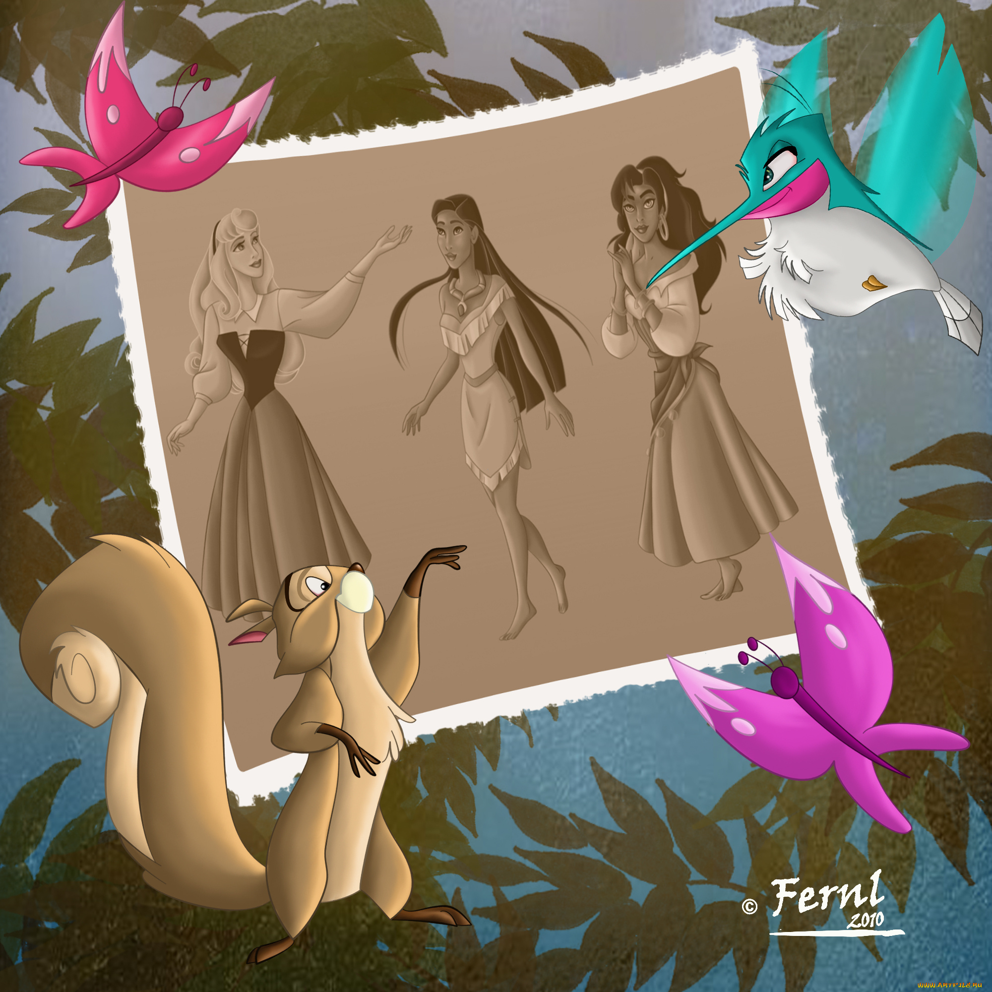 мультфильмы, disney`s, princess, белка, фотография