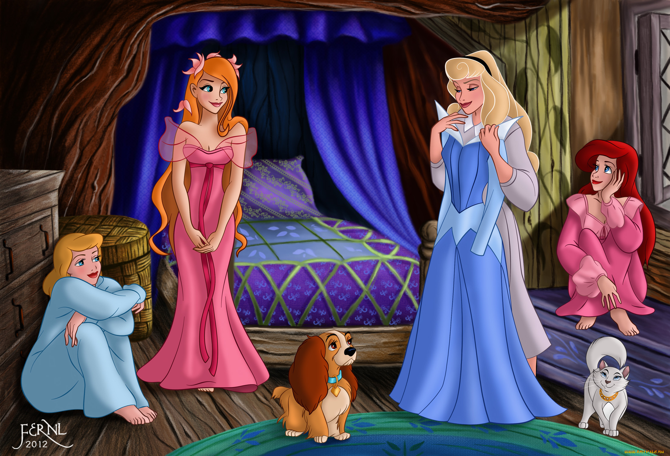 мультфильмы, disney`s, princess, девушки