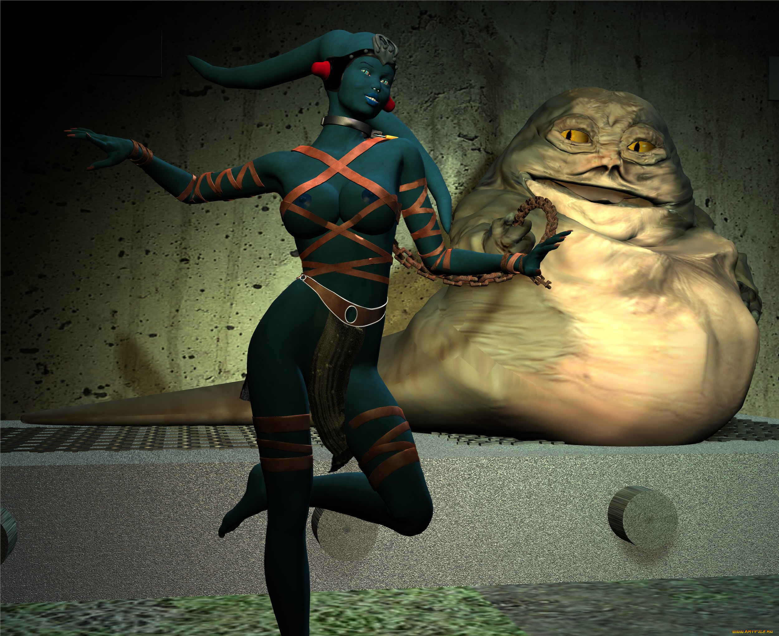 3д, графика, creatures, существа, слизняк, существо