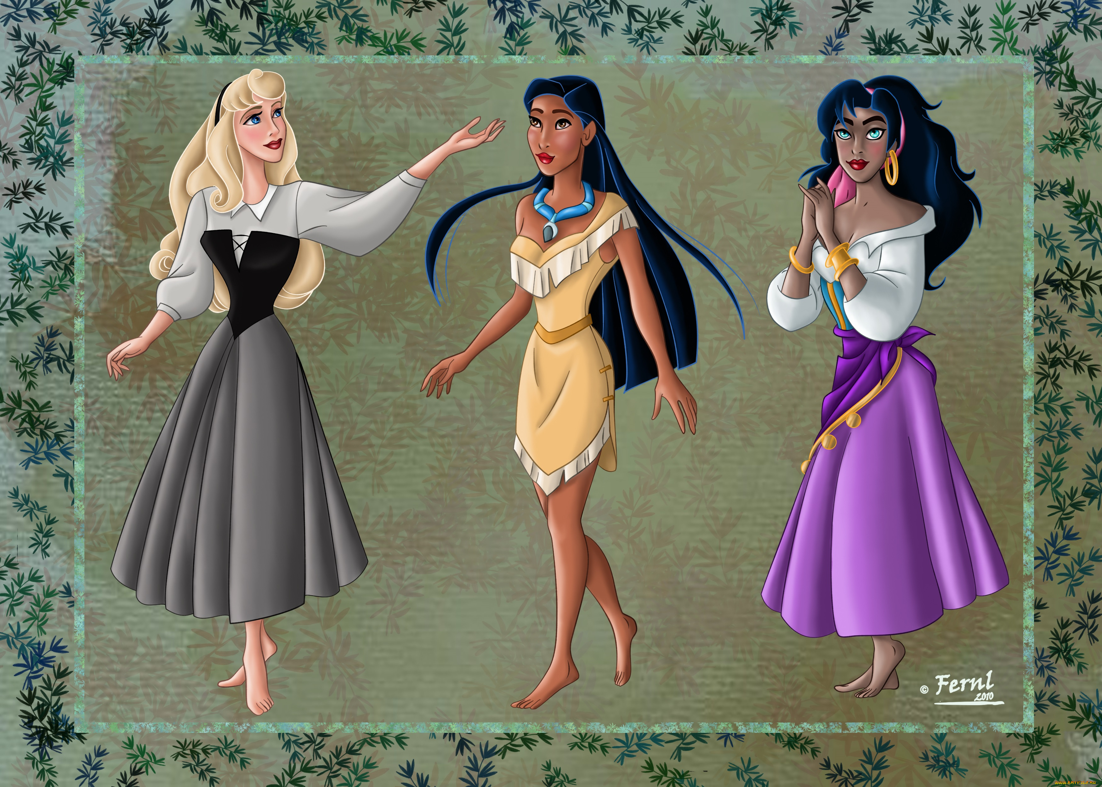 мультфильмы, disney`s, princess, девушки