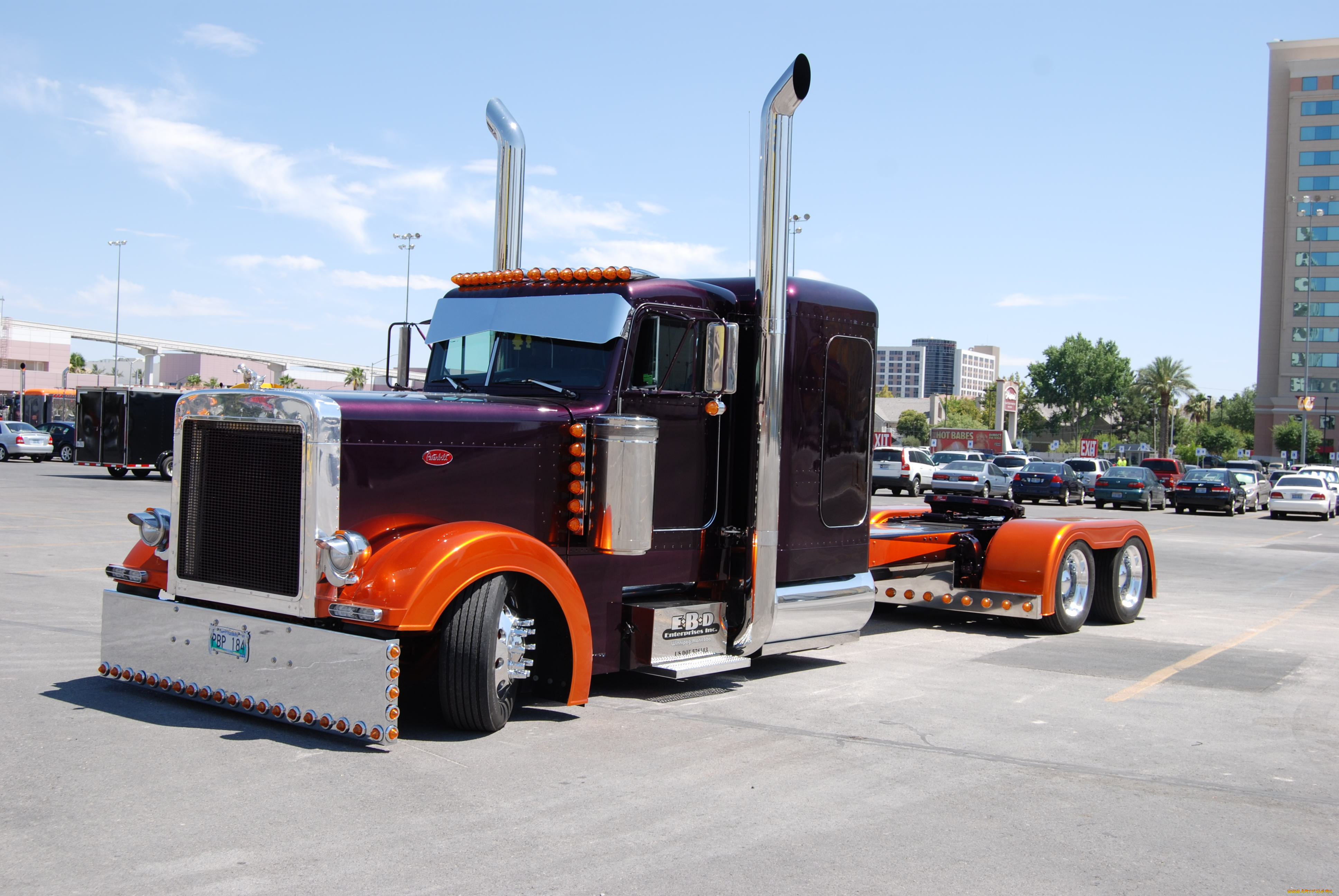 peterbilt, автомобили, контейнеровоз, тягач