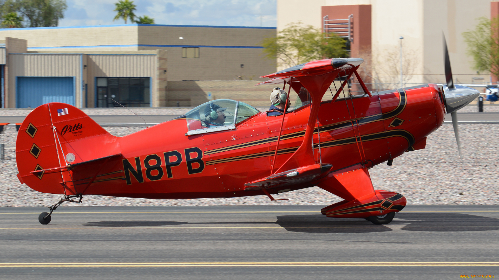 авиация, лёгкие, и, одномоторные, самолёты, полоса, биплан