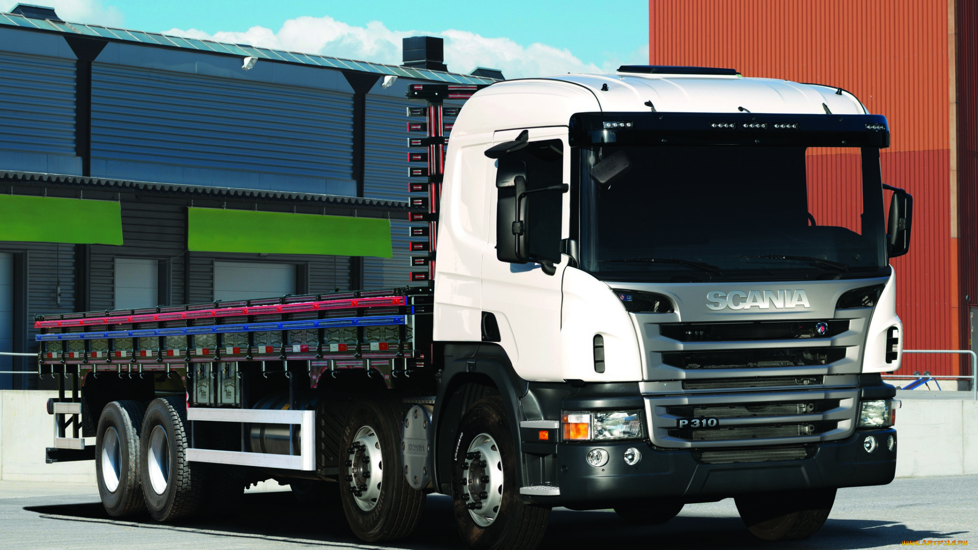 автомобили, scania, 8x2, p310