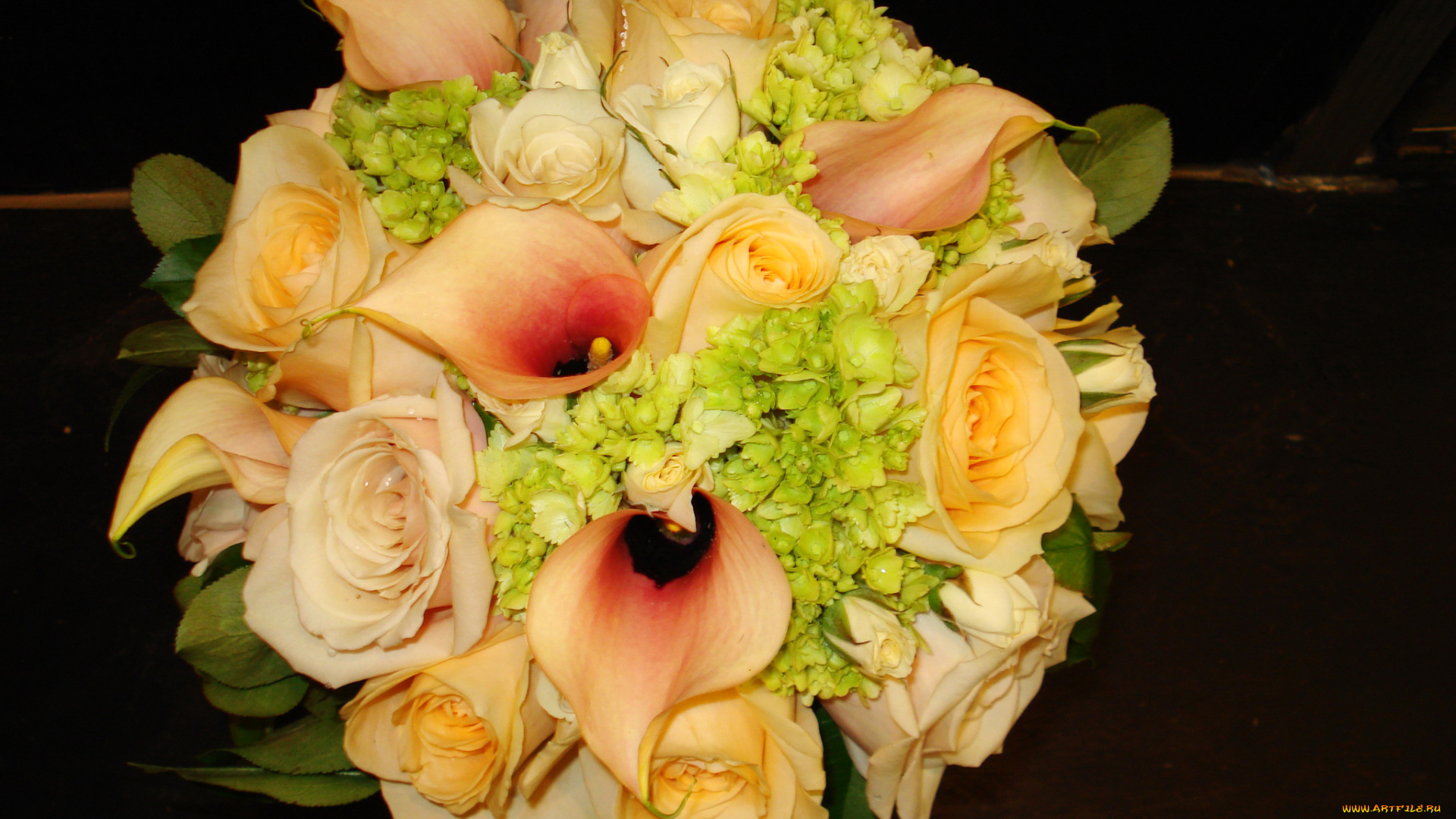 цветы, букеты, , композиции, каллы, розы, букет