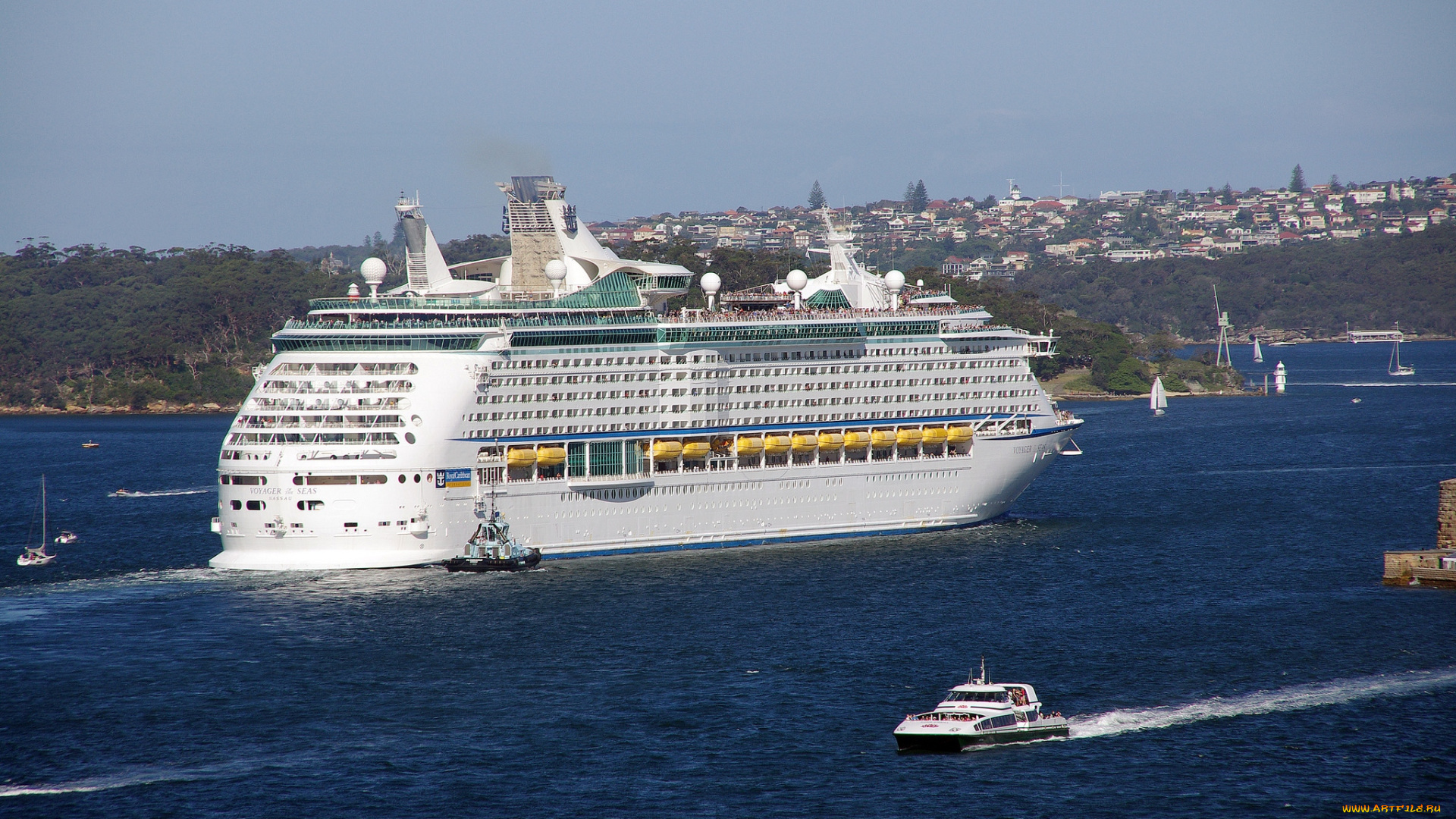 корабли, разные, вместе, круиз