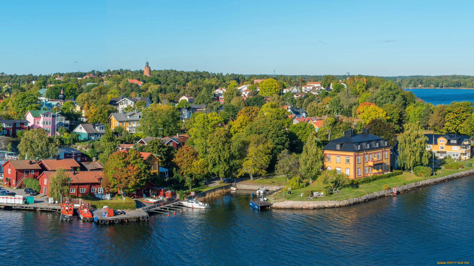 швеция, стокгольм, vaxholm, города, -, улицы, , площади, , набережные, побережье, река, дома, vaxholm, стокгольм, швеция