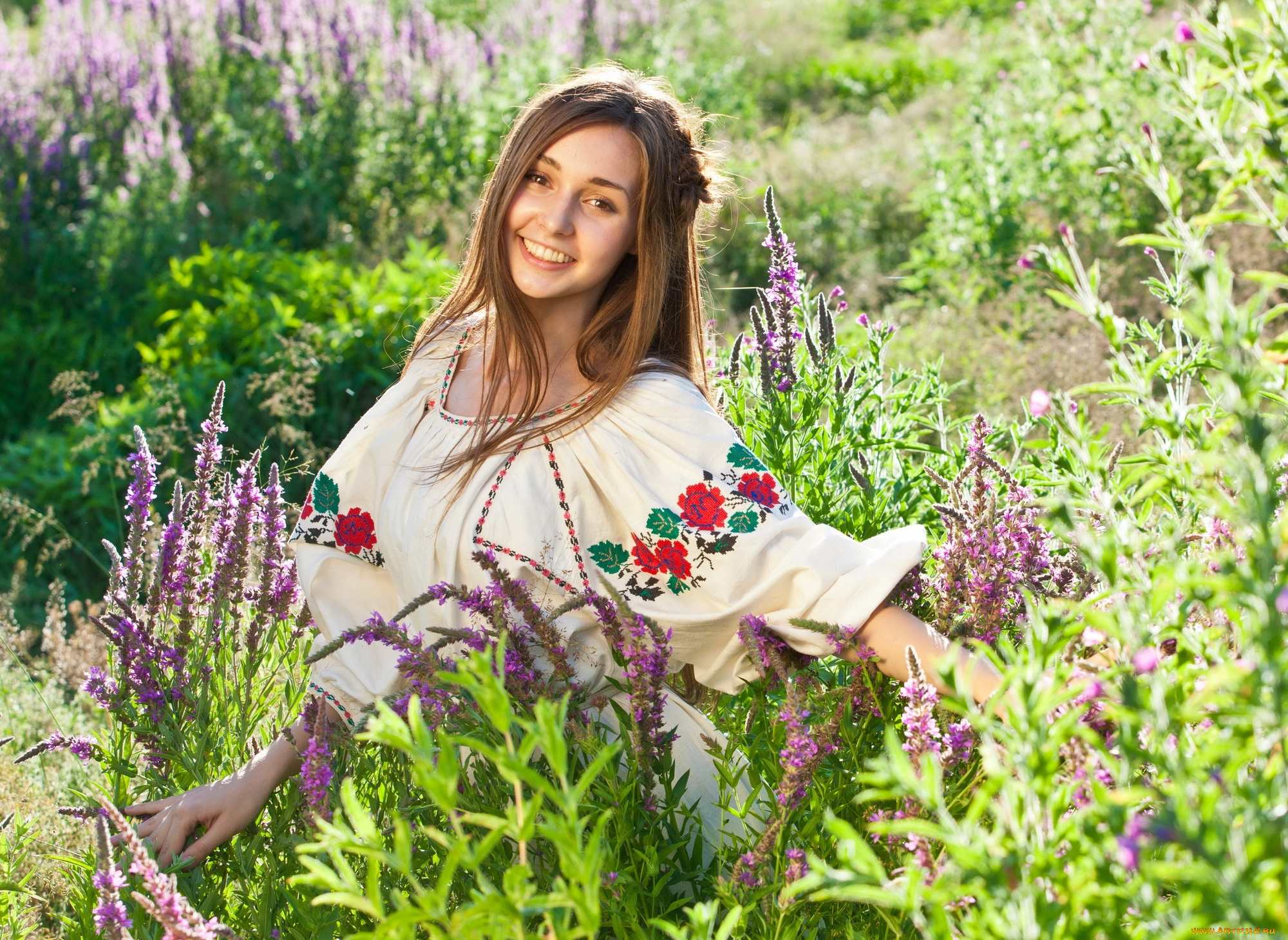 девушки, екатерина, томчук, этно, цветы