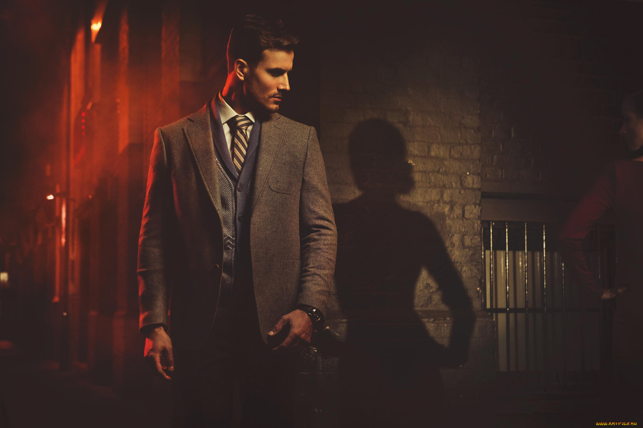 мужчины, -, unsort, профиль, пиджак, девушка, тень, парень