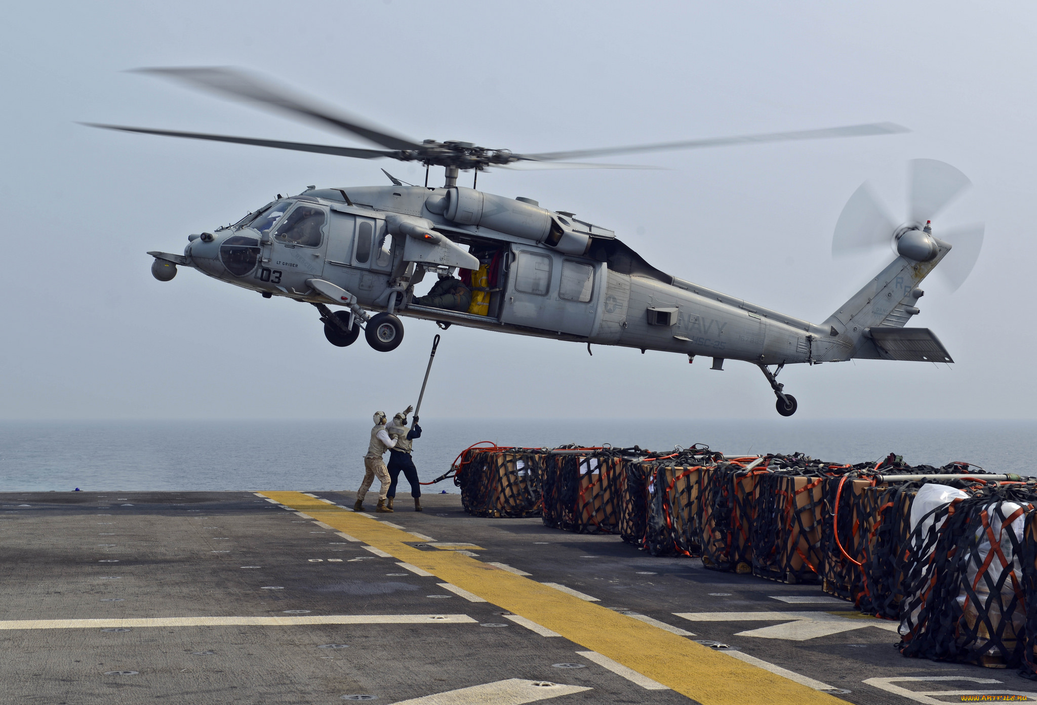 авиация, вертолёты, авианосец, палуба, вертолёт