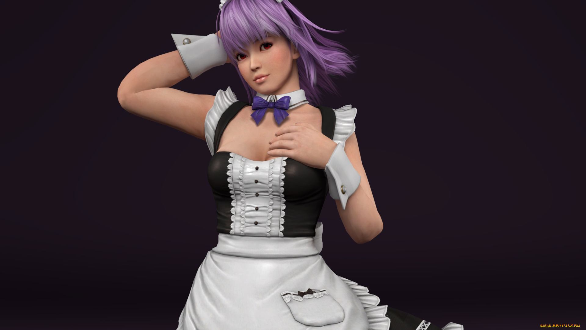 3д, графика, аниме, , anime, фон, взгляд, девушка