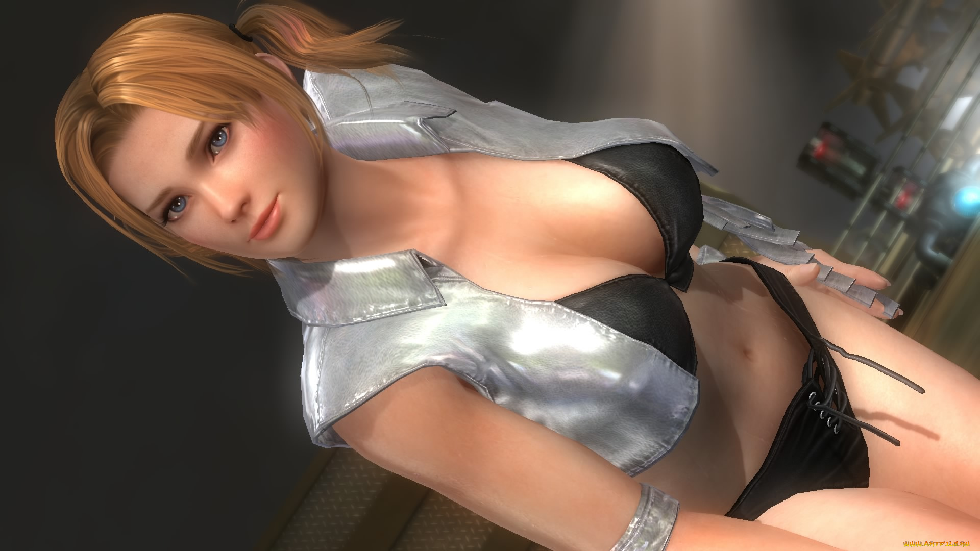 3д, графика, аниме, , anime, фон, взгляд, девушка