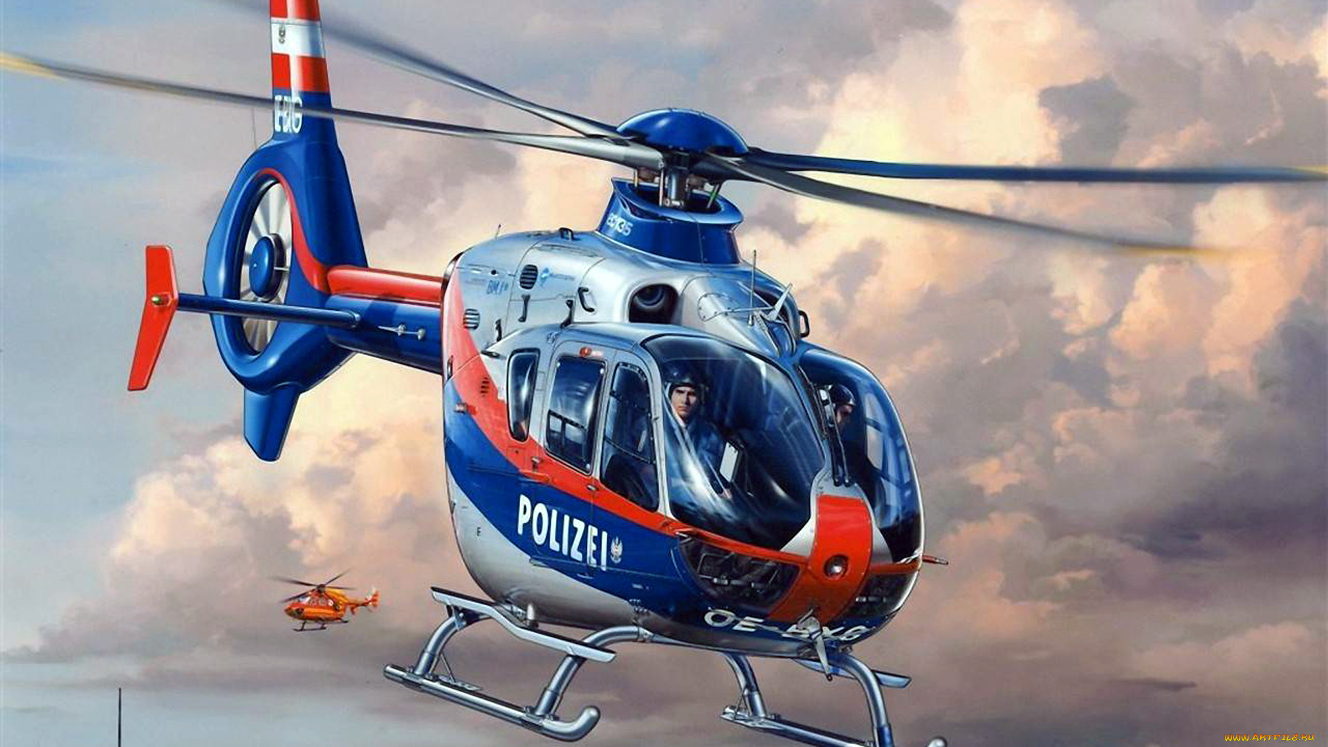 авиация, 3д, рисованые, v-graphic, облака