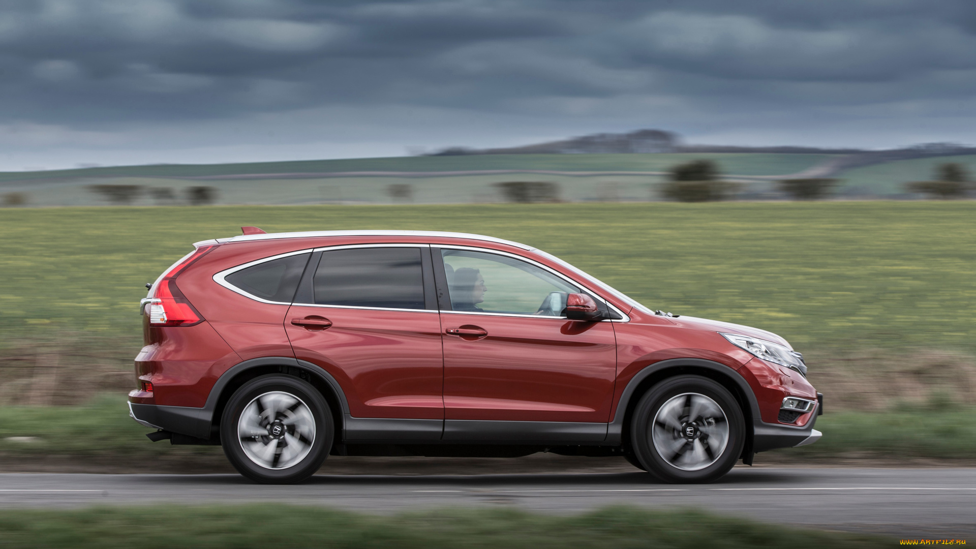 автомобили, honda, 2015г, rm, uk-spec, красный, cr-v