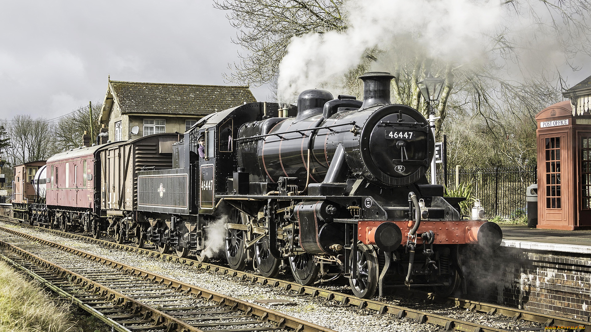 техника, паровозы, дорога, железная, рельсы, паровоз