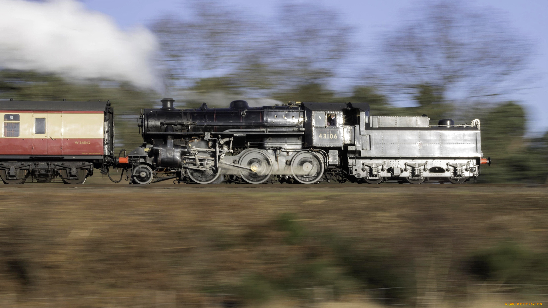 техника, паровозы, паровоз, рельсы, железная, дорога