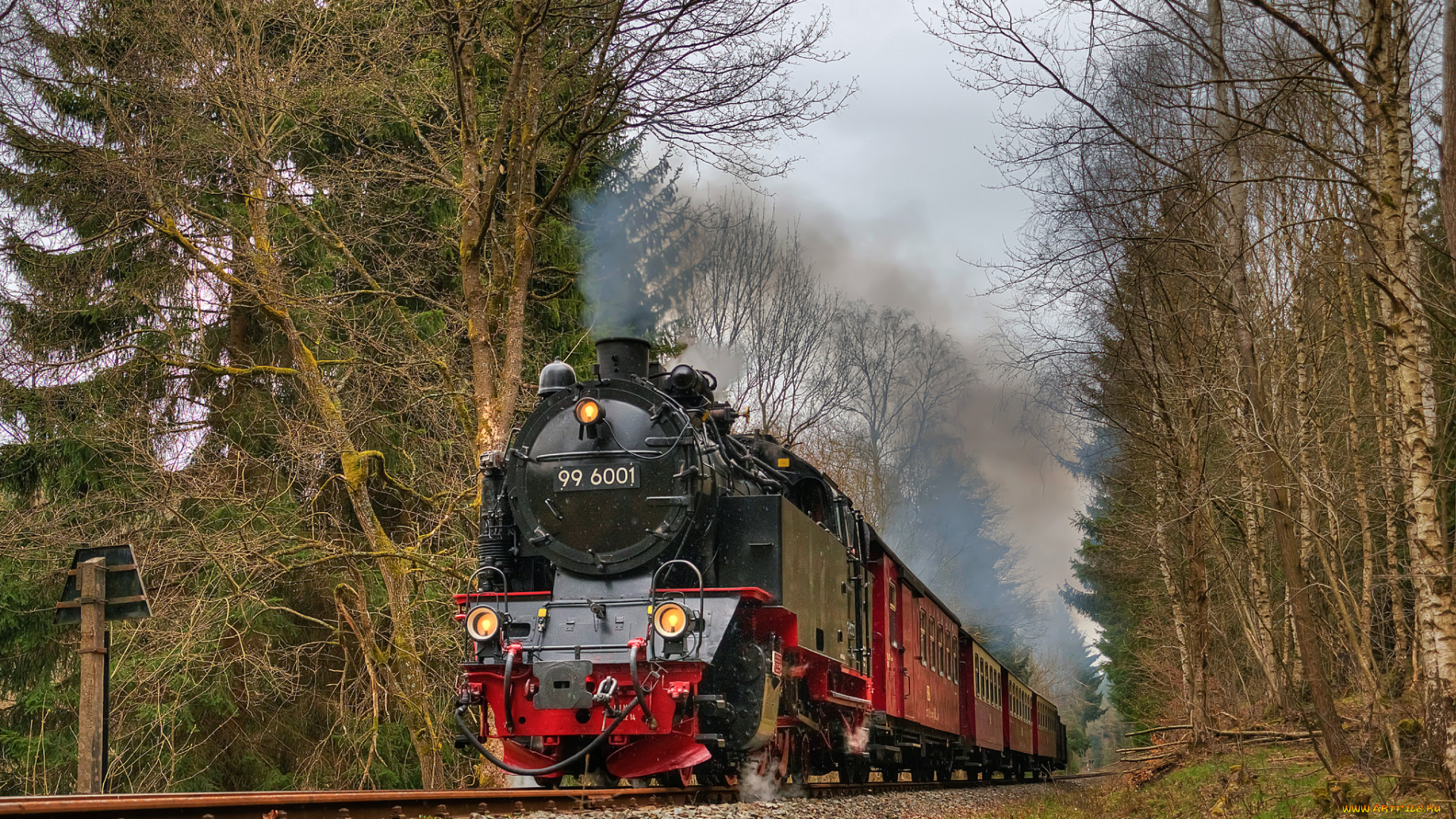 техника, паровозы, железная, дорога, рельсы, паровоз