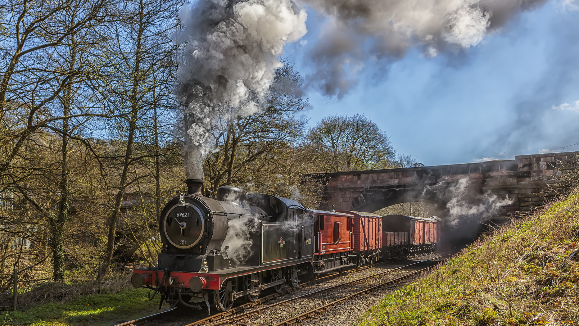техника, паровозы, железная, дорога, рельсы, паровоз