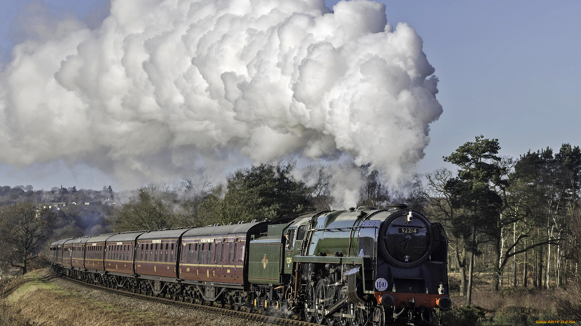 техника, паровозы, железная, дорога, рельсы, паровоз