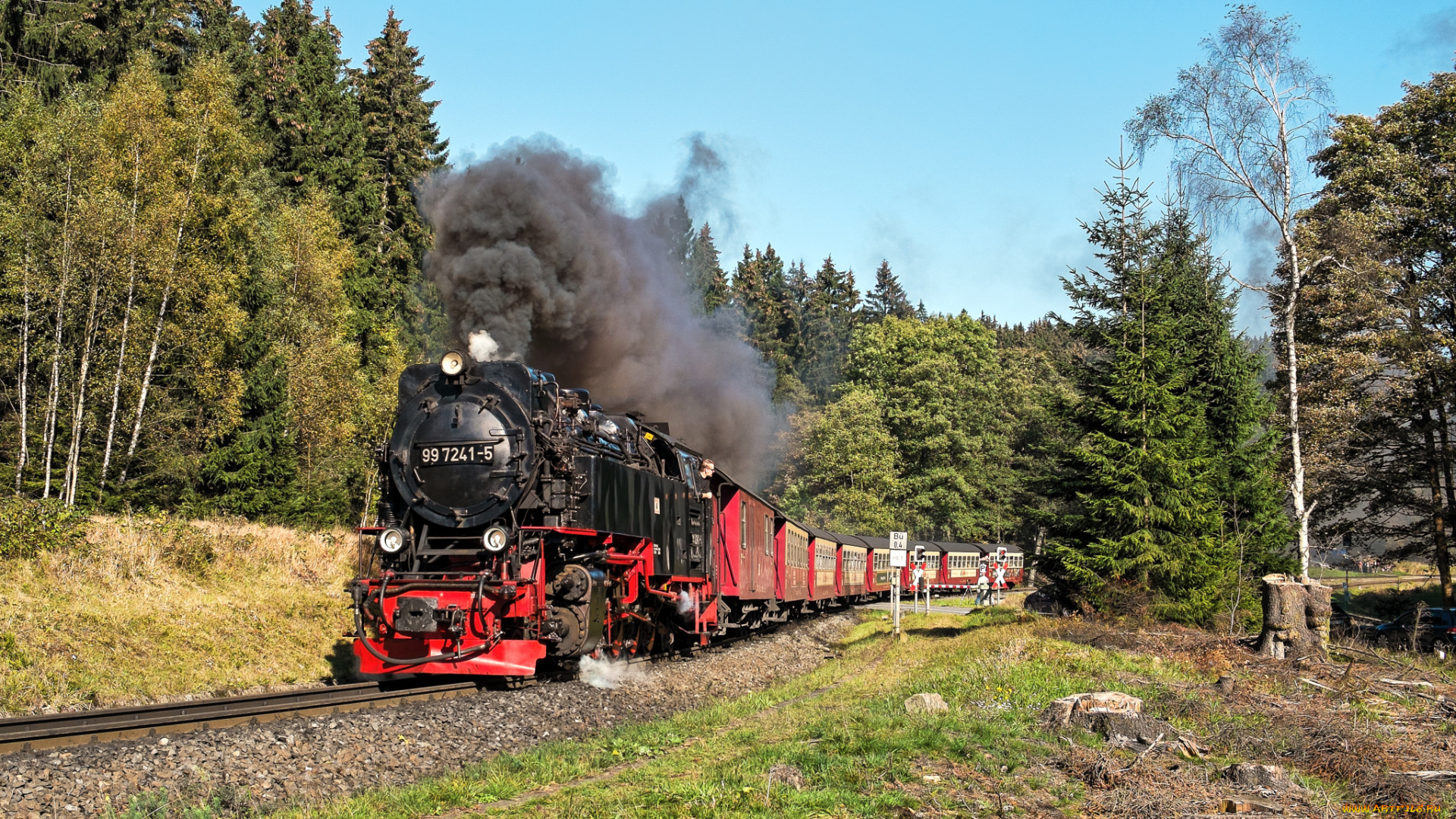 техника, паровозы, железная, дорога, рельсы, паровоз