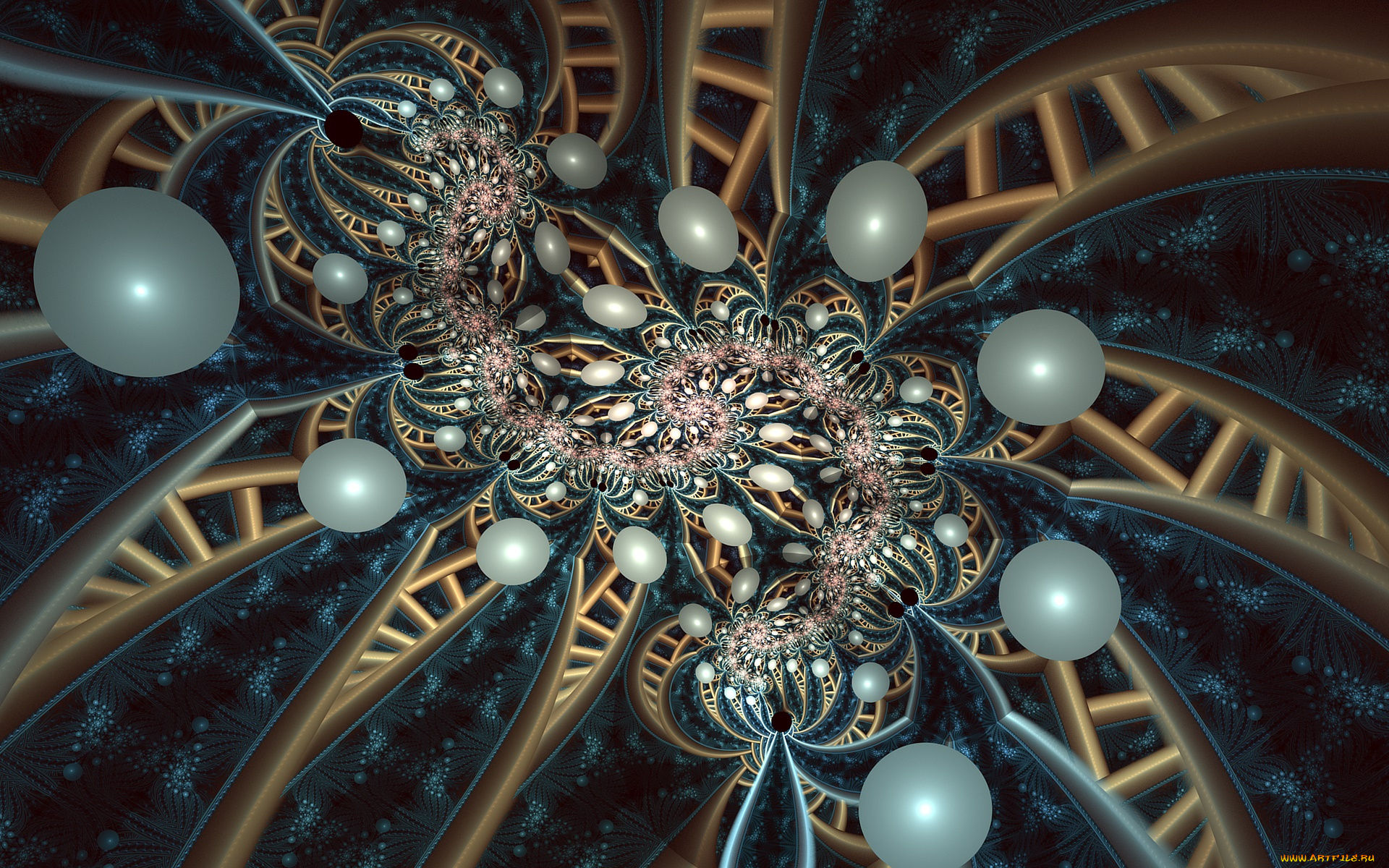 3д, графика, фракталы, , fractal, узор, цвета, фон