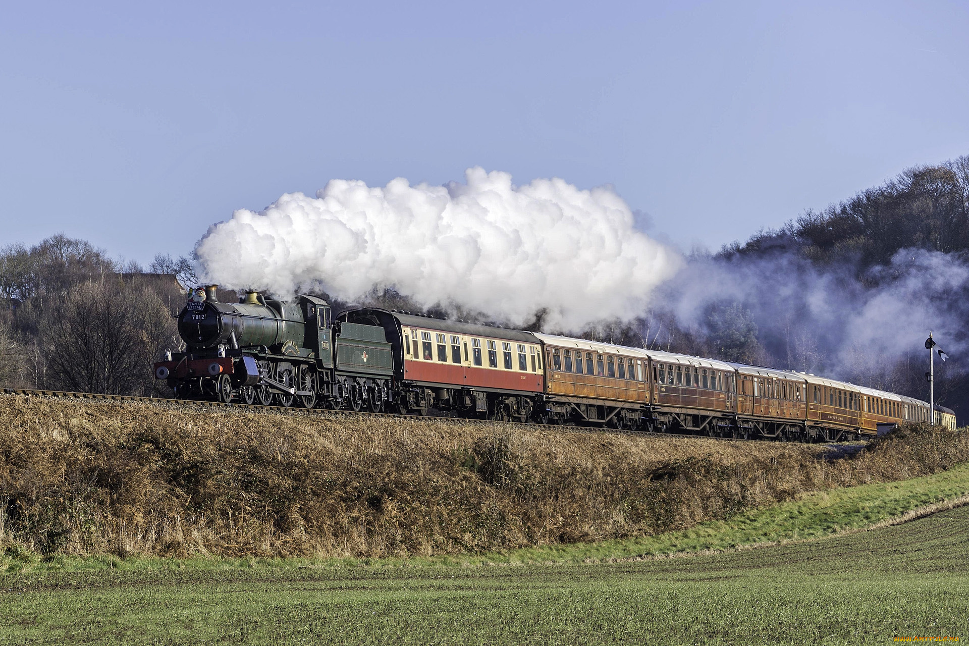 техника, паровозы, паровоз, рельсы, дорога, железная