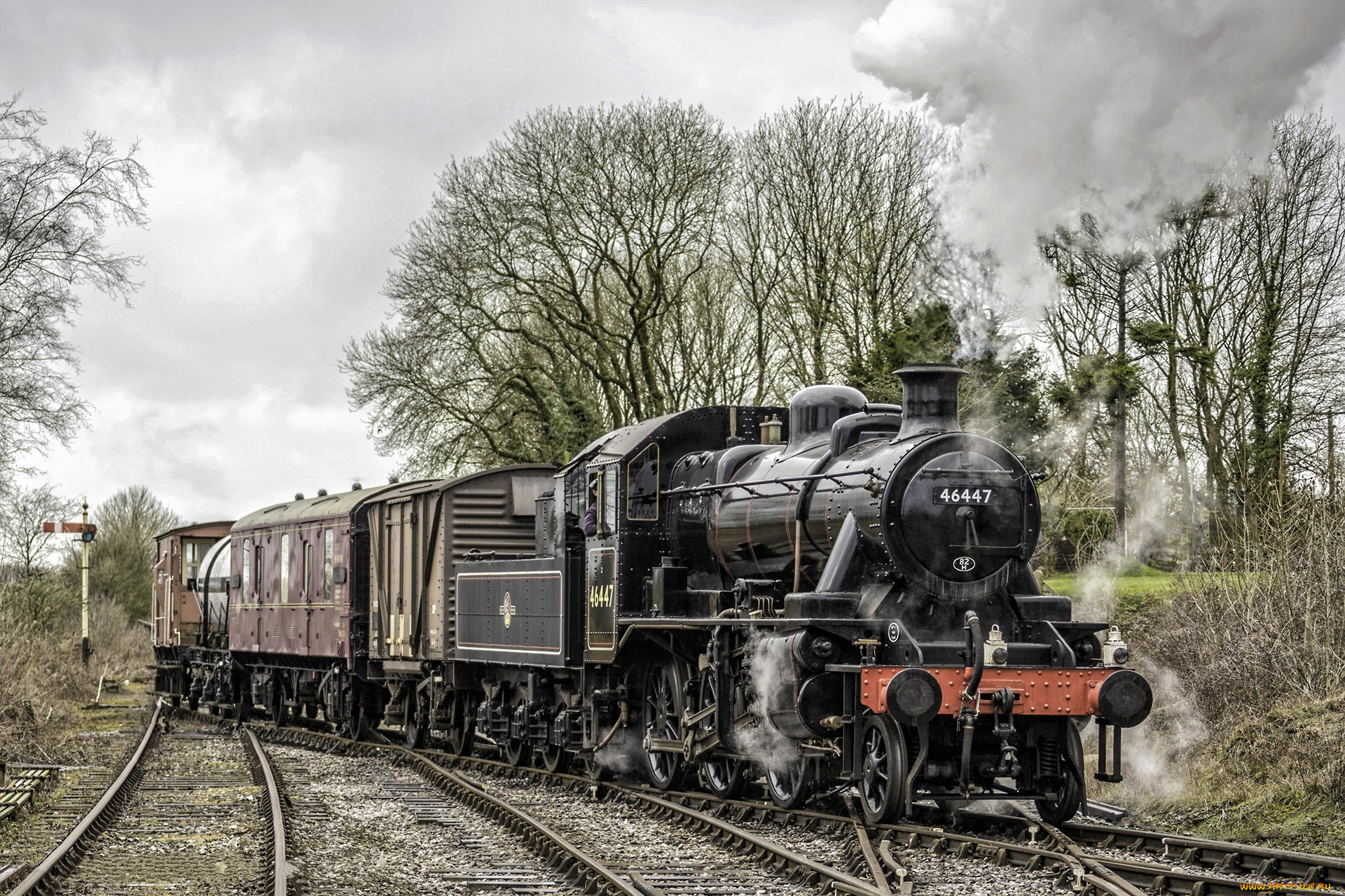 техника, паровозы, железная, рельсы, паровоз, дорога