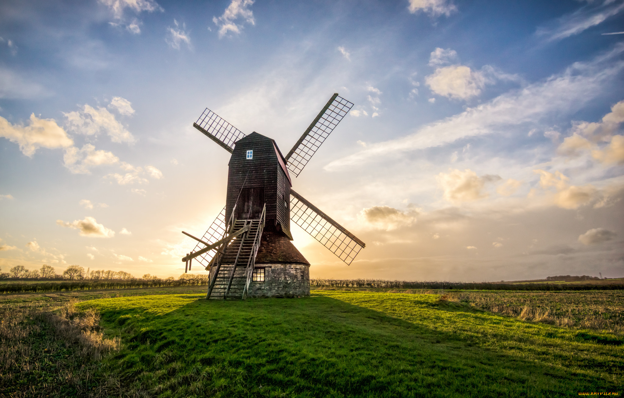 разное, мельницы, ветряк, мельница