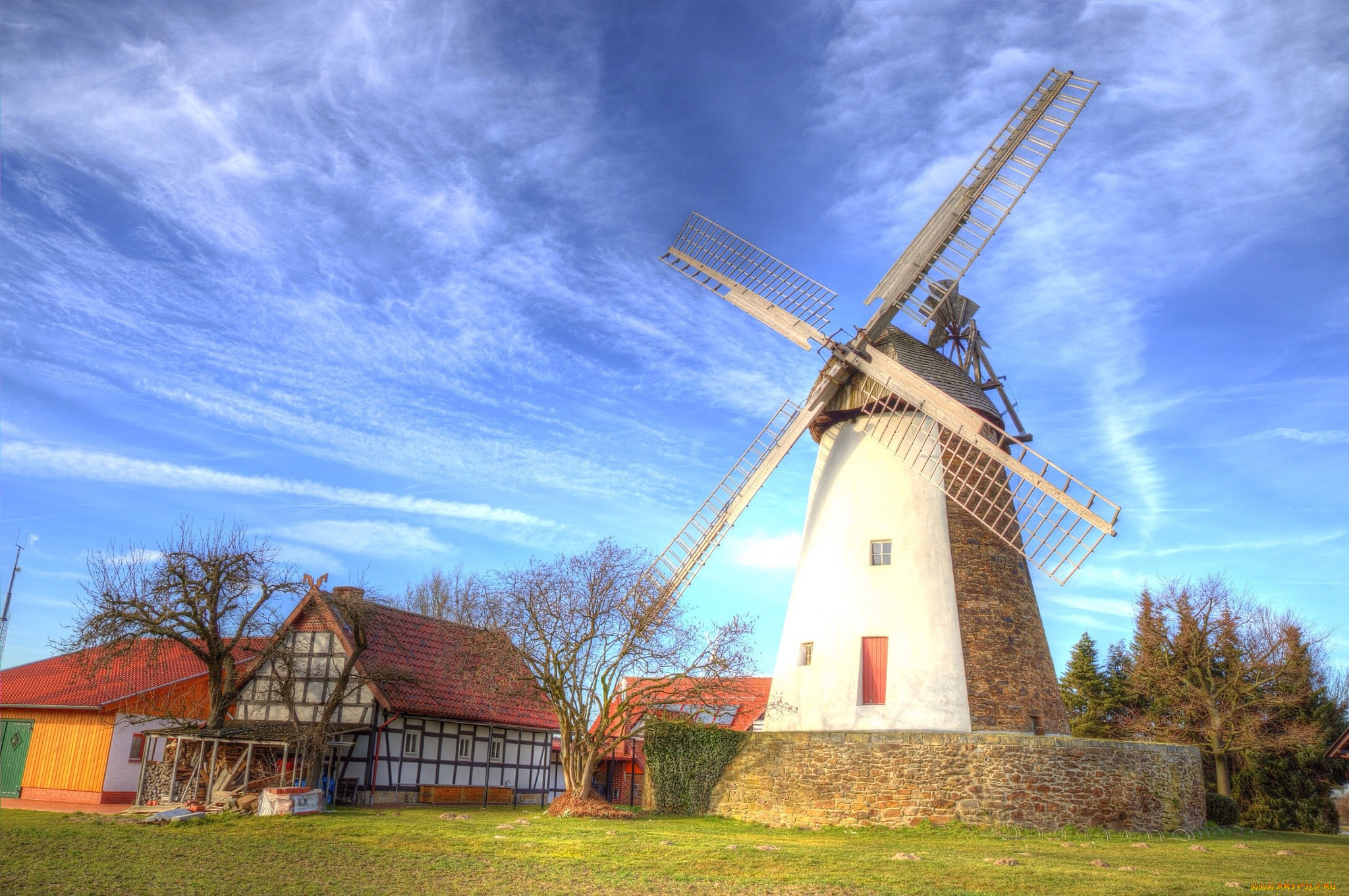 разное, мельницы, ветряк, мельница