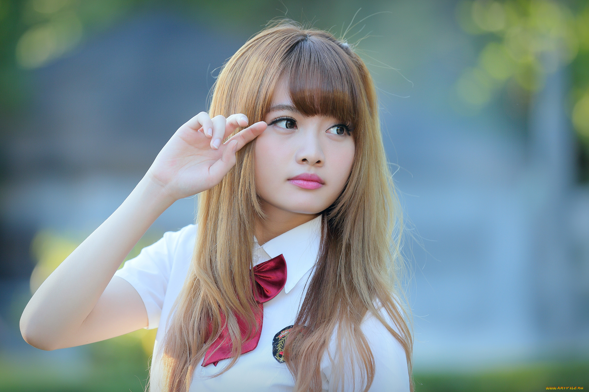 девушки, -unsort, , азиатки, лицо, волосы, азиатка, взгляд, девушка, глаза