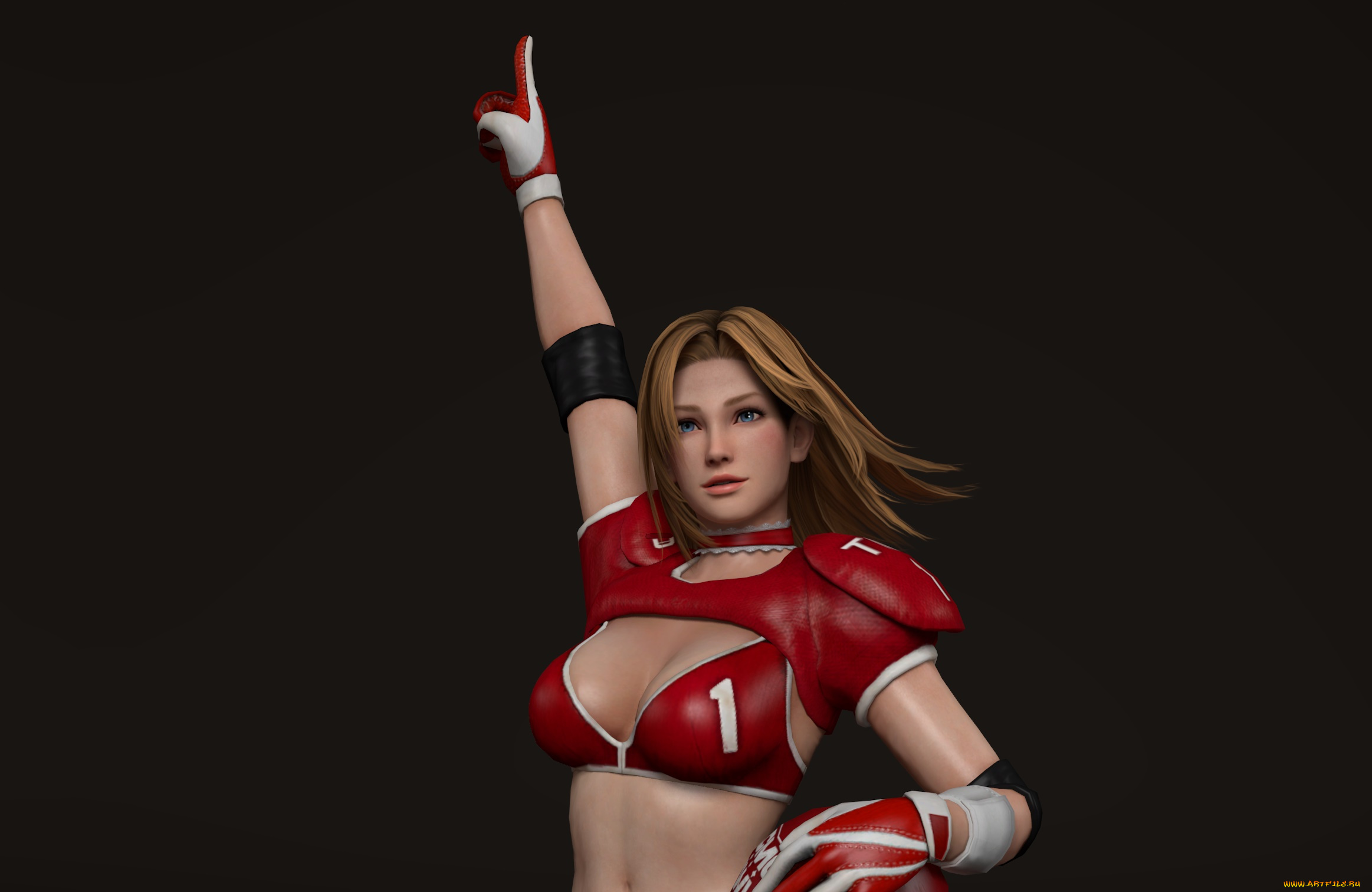 3д, графика, аниме, , anime, фон, взгляд, девушка