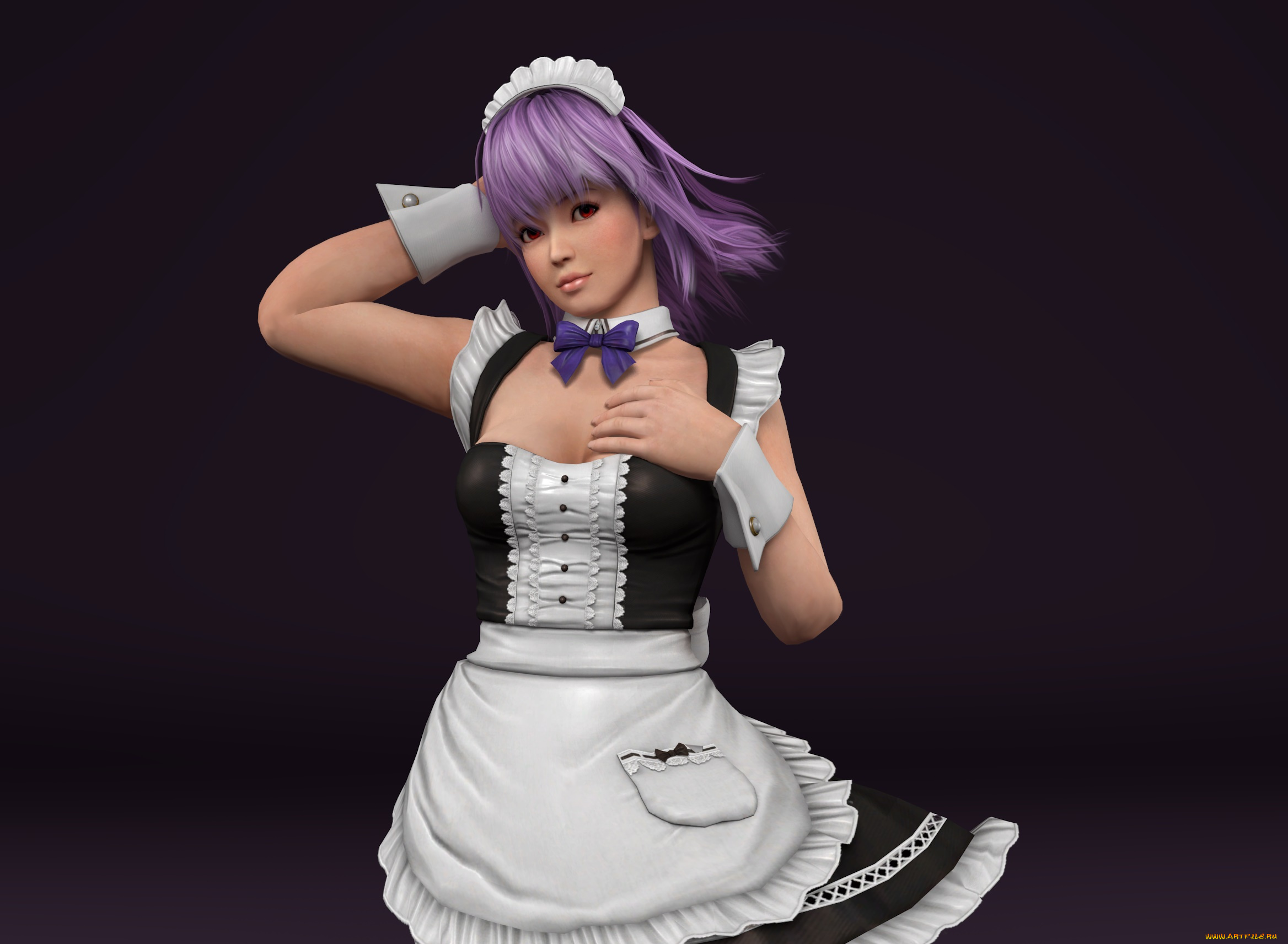 3д, графика, аниме, , anime, фон, взгляд, девушка