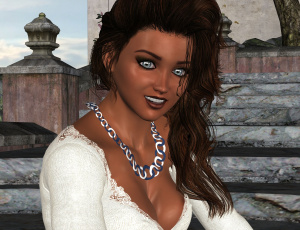 Картинка 3д+графика люди+ people взгляд девушка фон