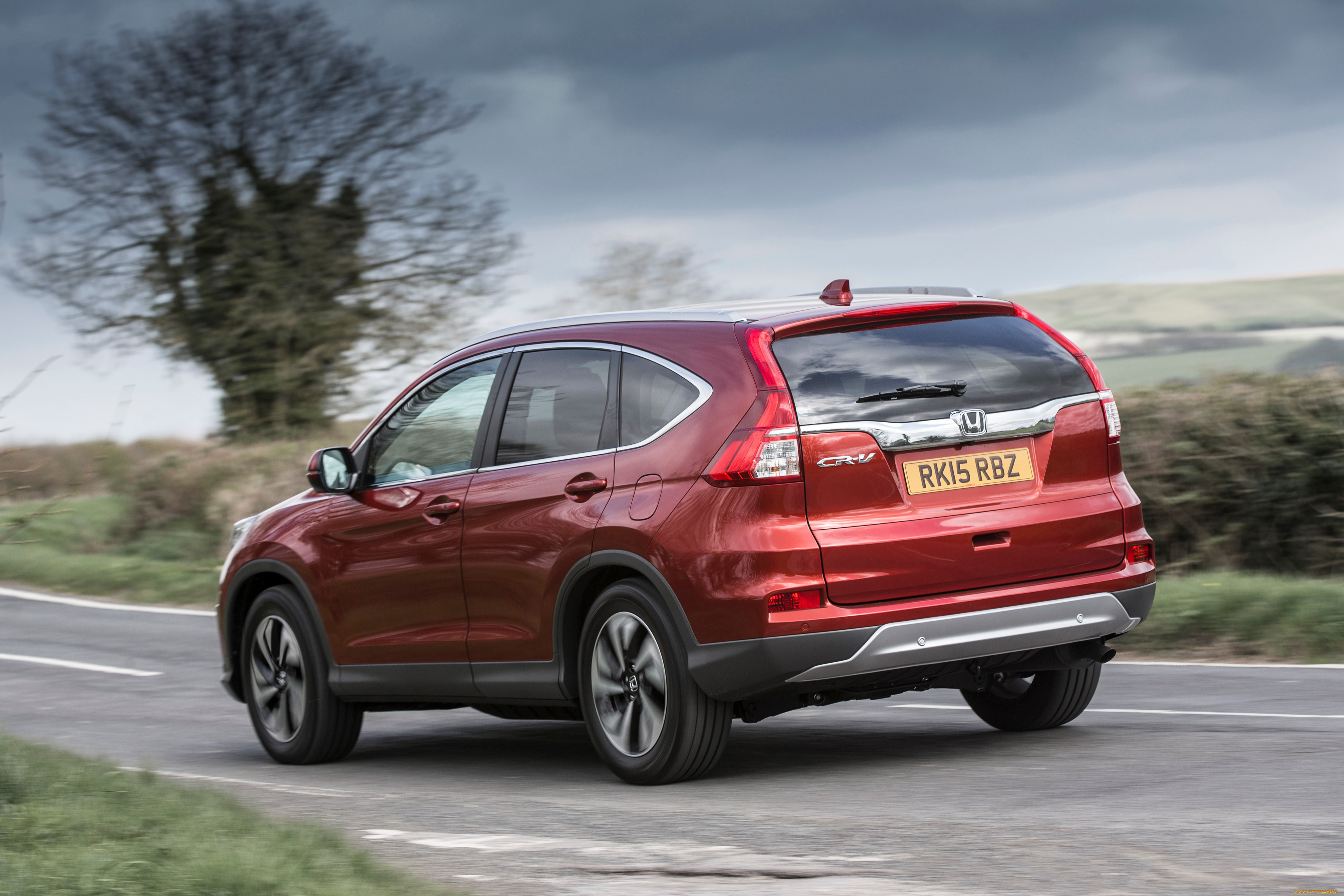 автомобили, honda, cr-v, красный, 2015г, rm, uk-spec