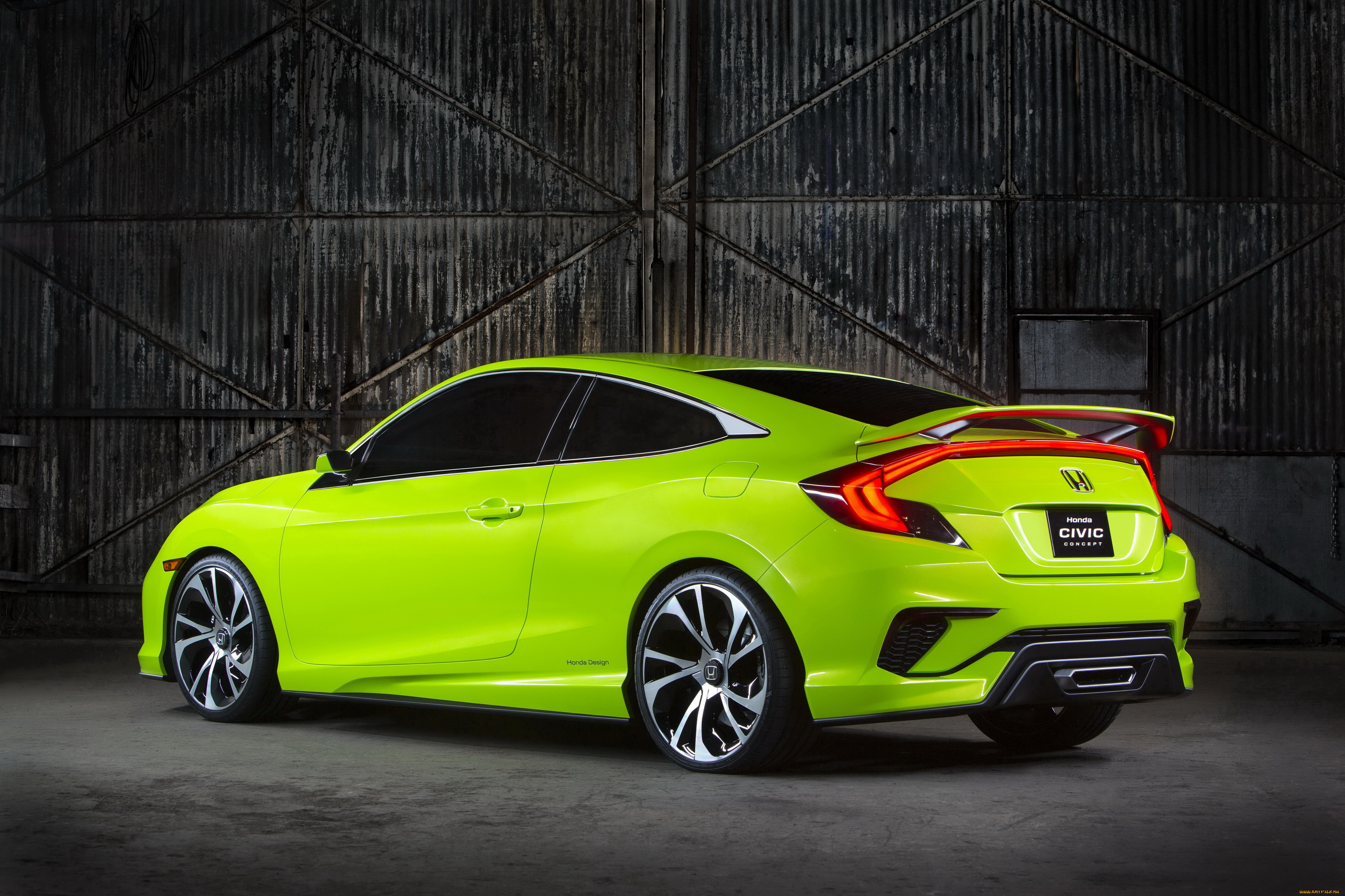 2015, honda, civic, автомобили, honda, civic, салатовый, металлик