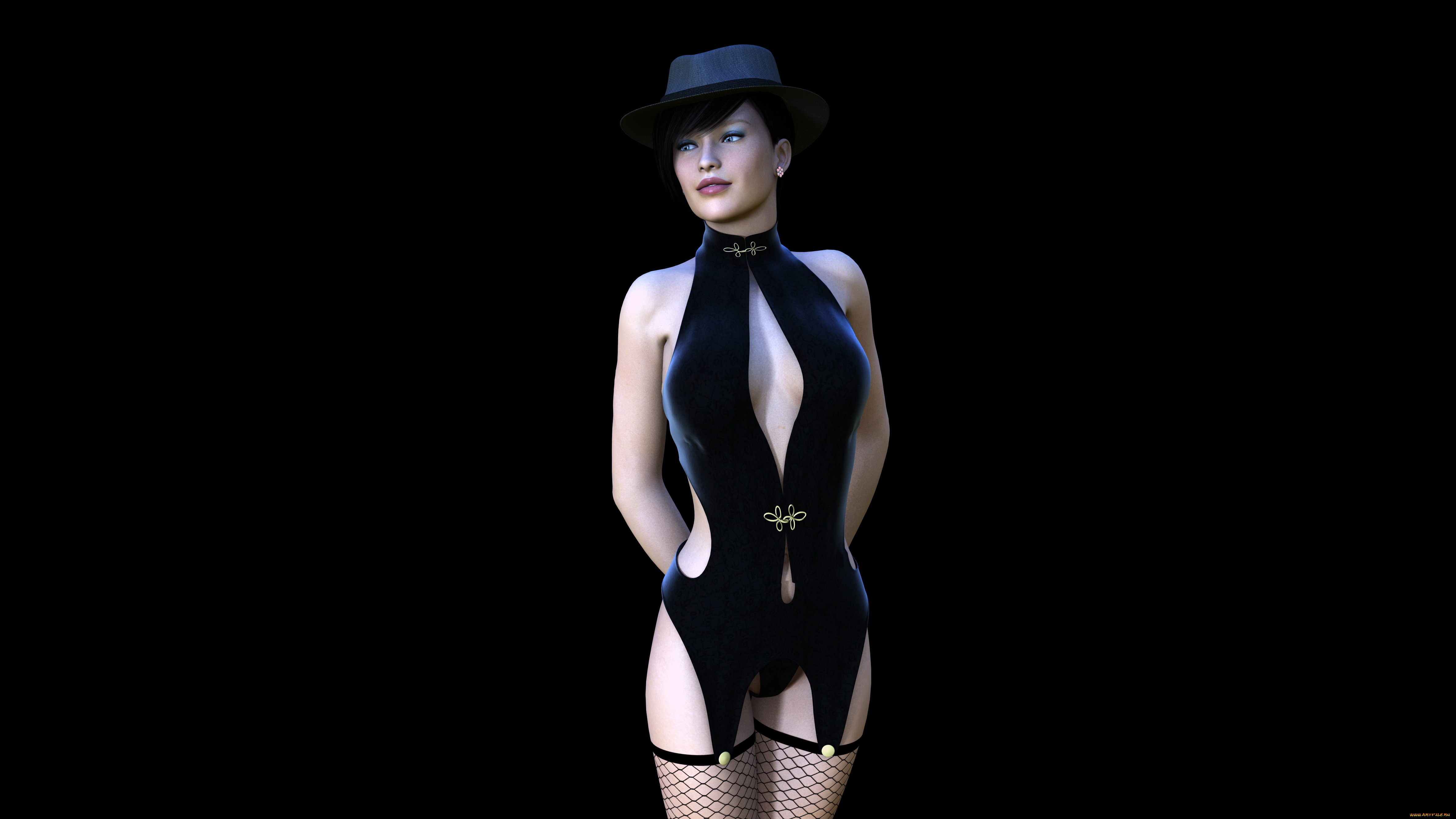 3д, графика, люди, , people, девушка, взгляд, фон