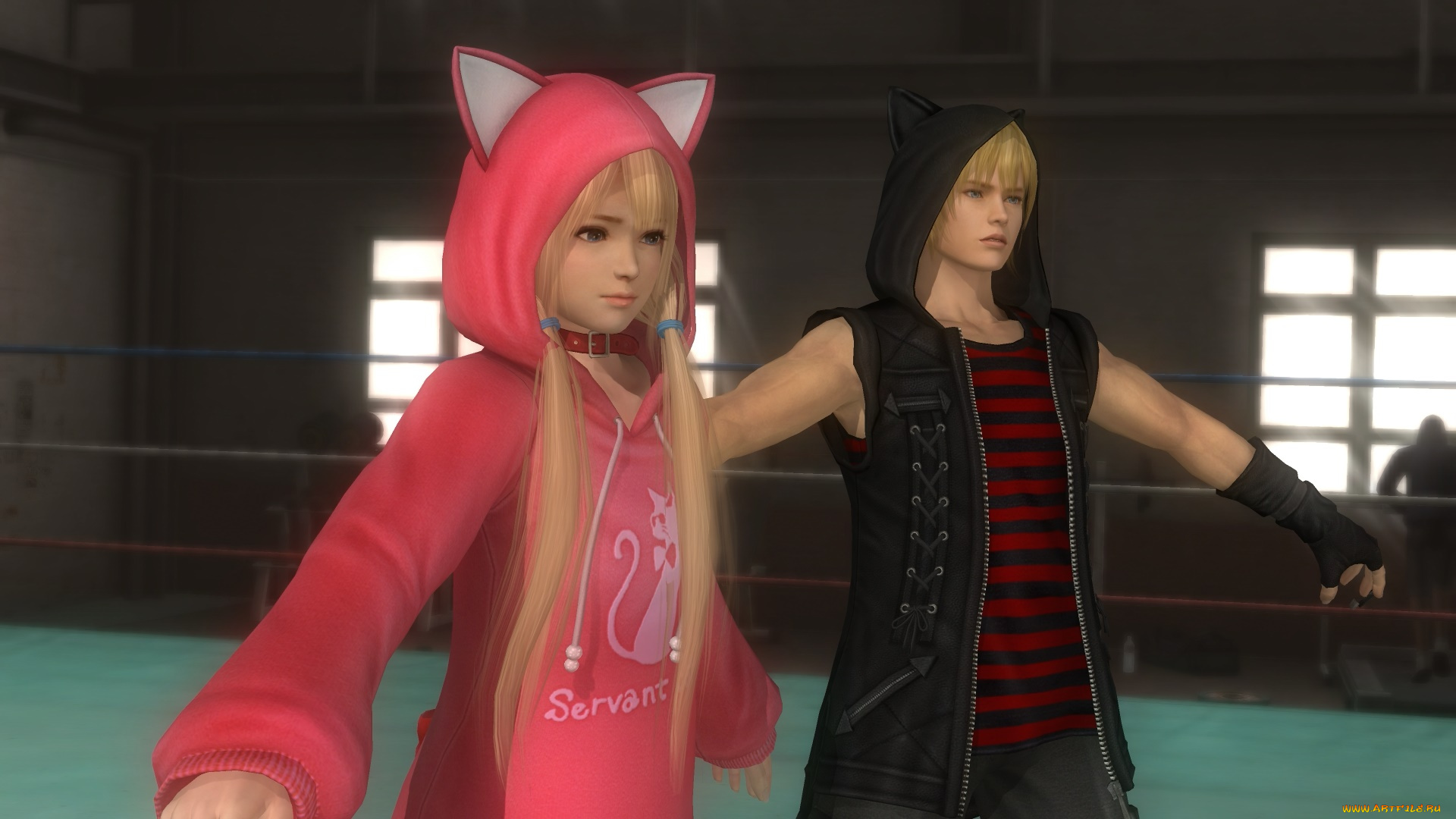 3д, графика, аниме, , anime, парень, фон, взгляд, девушка