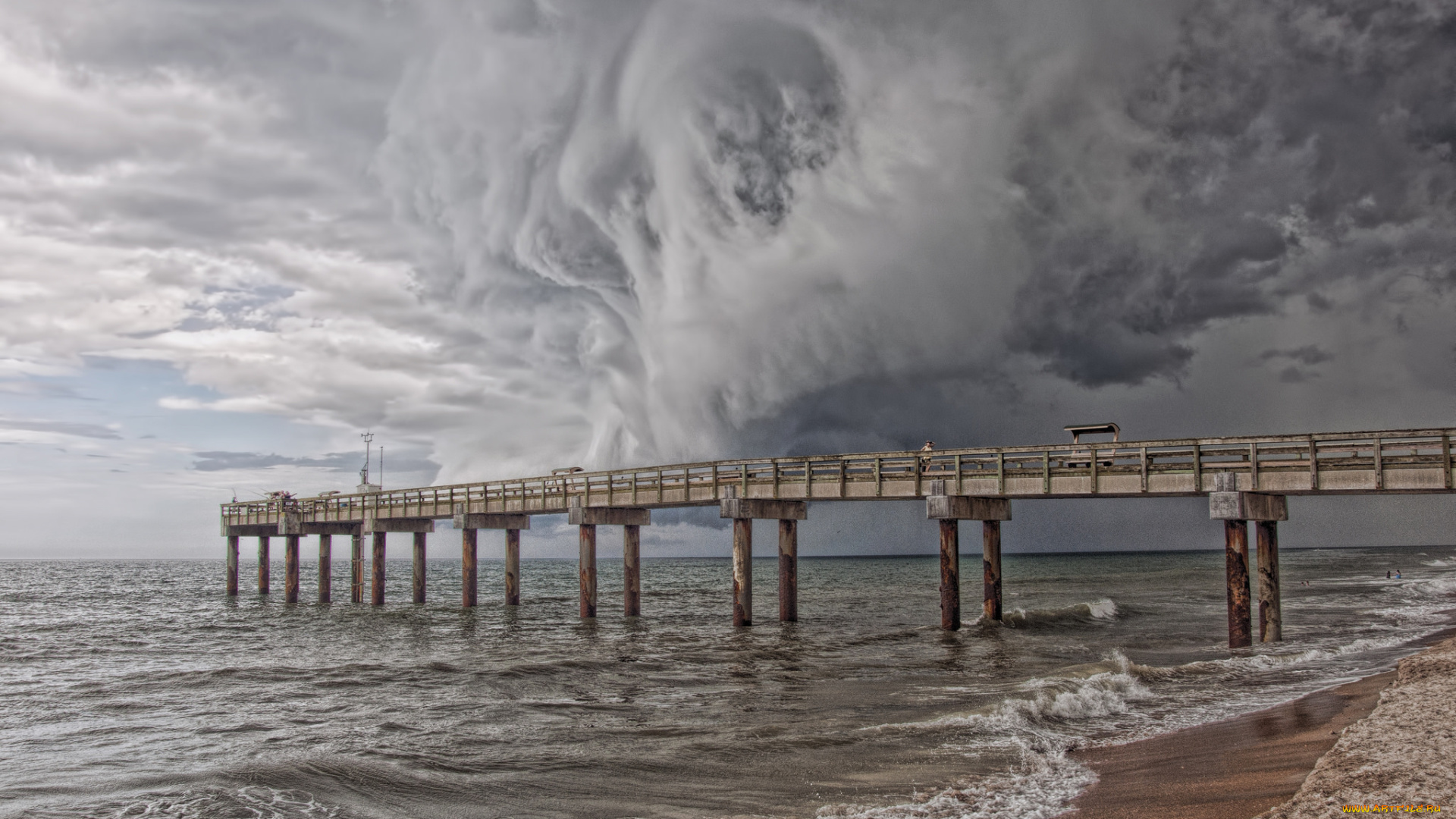 природа, стихия, шторм